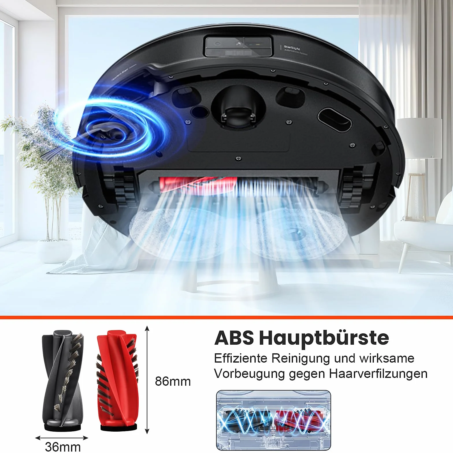 Zestaw 28 akcesoriów do robota Roborock Saros 10R/Qrevo CurvX/Qrevo Curv 2 Pro z 2 parami głównych szczotek, 6 ściereczek do wycierania, 4 filtrów, 6 worków do kurzu, 6 szczotek bocznych, 1 szczotka