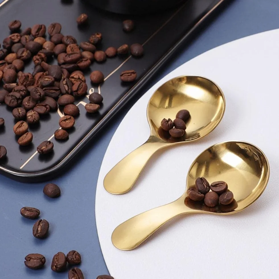 5 Sztuk łyżka Soli Małe łyżki Do Przypraw Cukrowych Złoty Zestaw łyżek Ze Stali Nierdzewnej Herbata Kawa Miarka Akcesoria Kuchenne, Silver
