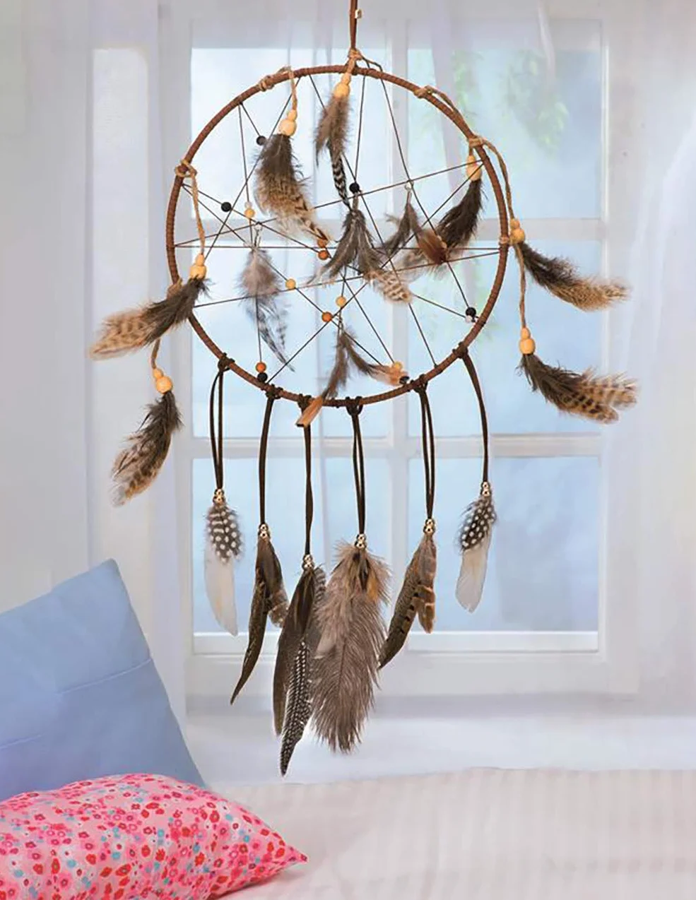 GLOREX 6 1294 211 - Metalowy pierścień do rękodzieła o średnicy ok. 45 cm, powlekany na biało, do łapaczy snów, makramy, dekoracji ściennych i florystyki