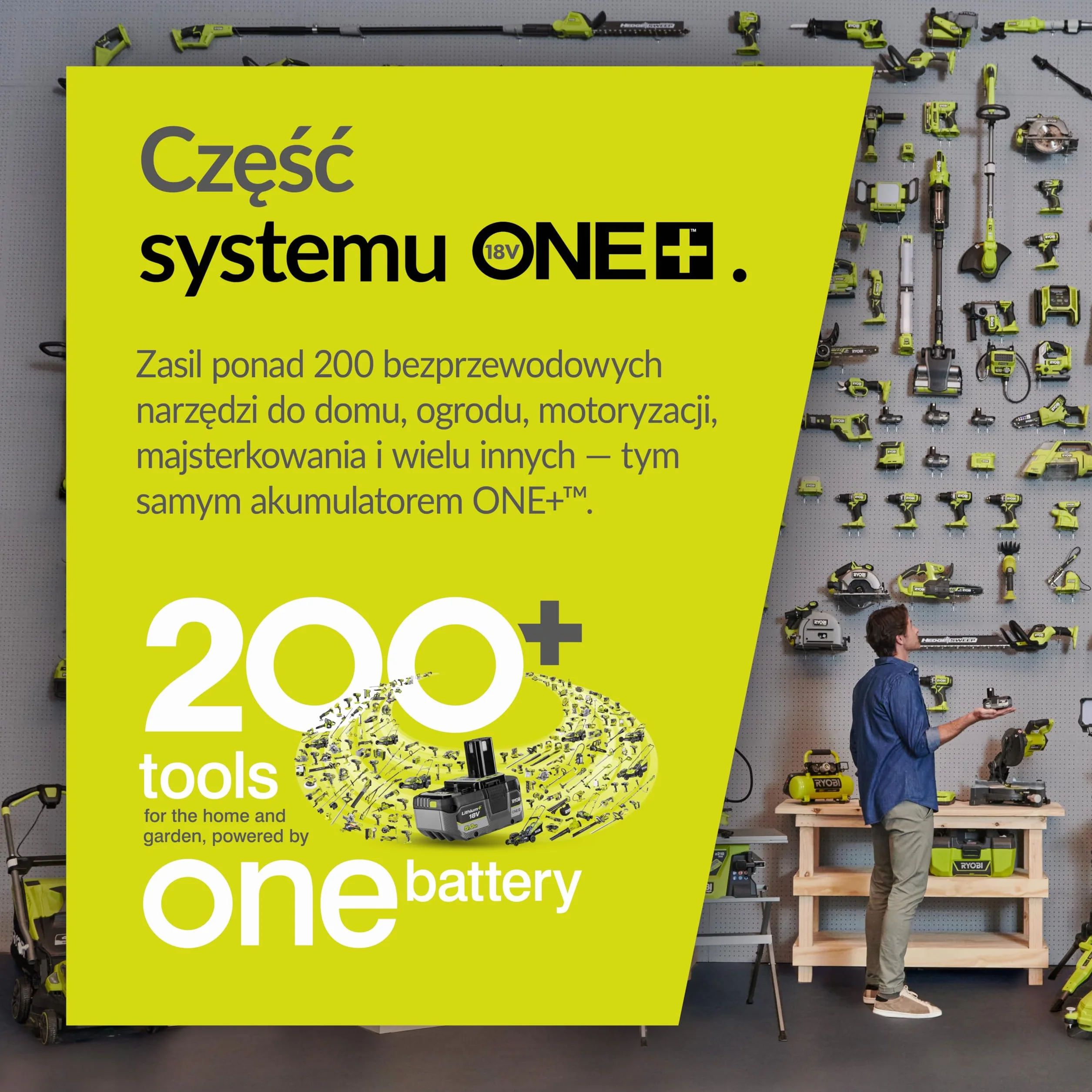 Ryobi Dmuchawa 18 V, OBL1820S, Wersja bez Akumulatora i Ładowarki