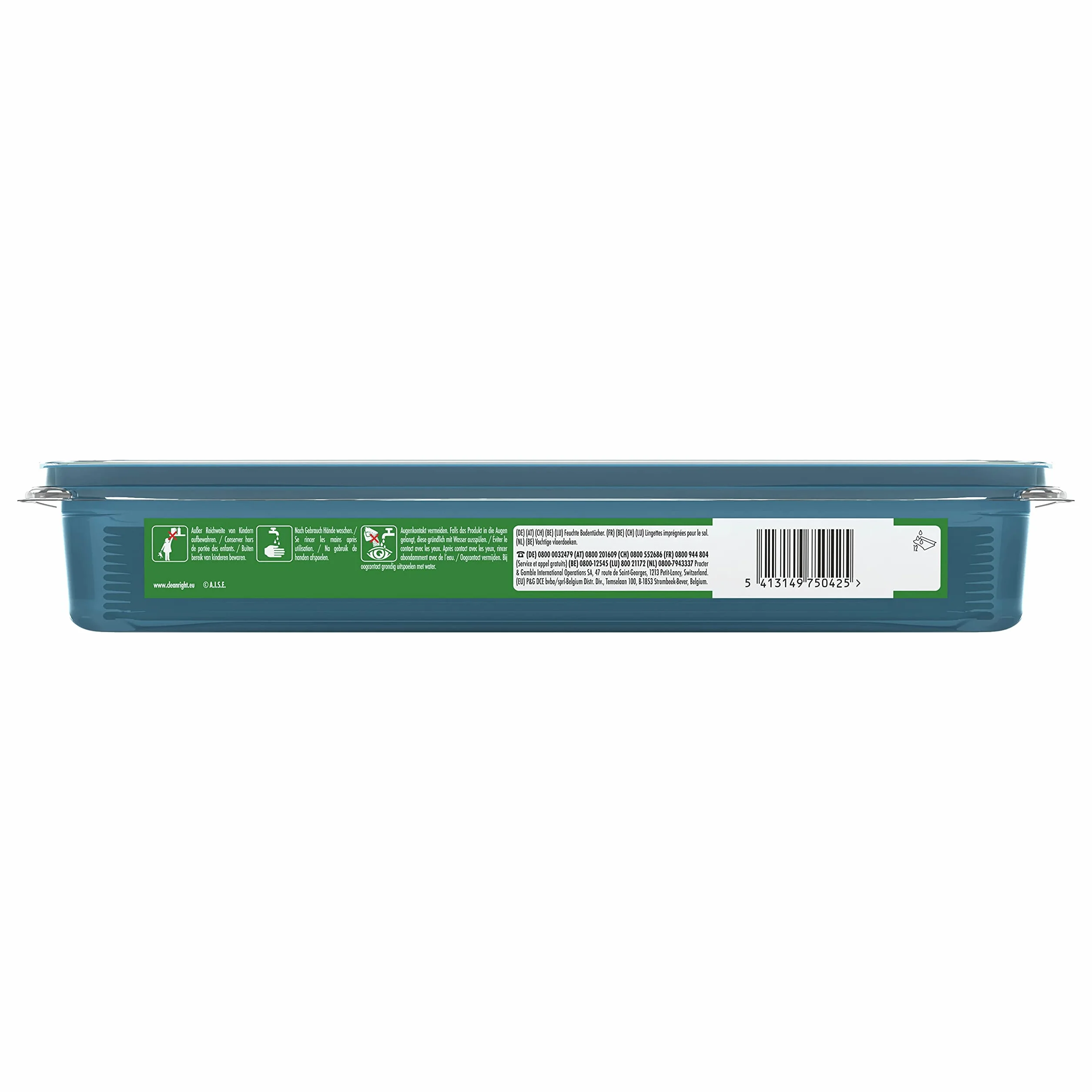 Swiffer Chusteczki na mokro, 12 chusteczek czyszczących, do zamiatania, łapania kurzu, chusteczki zatrzymują kurz i brud