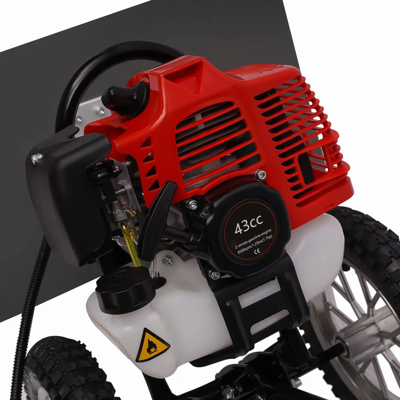 43 CC 2-suwowa zamiatarka 1,7 HP, spalinowa miotła silnikowa, do odśnieżania, szeroko stosowana w prywatnych gospodarstwach domowych, szkołach, do czyszczenia dróg, śniegu i trawników