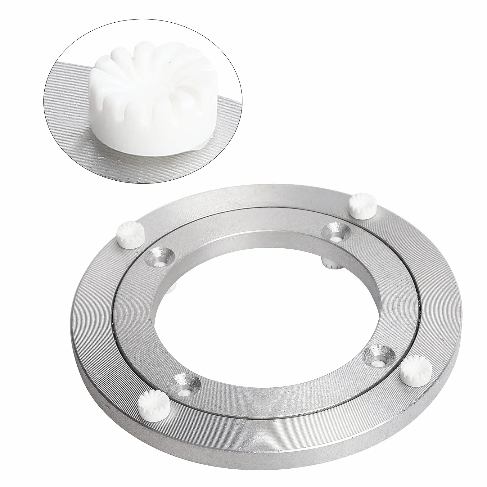 Łożysko Lazy Susan 5/5,5 Cala Cichy Obrotowy Pierścień Ze Stopu Aluminium Do Stołu