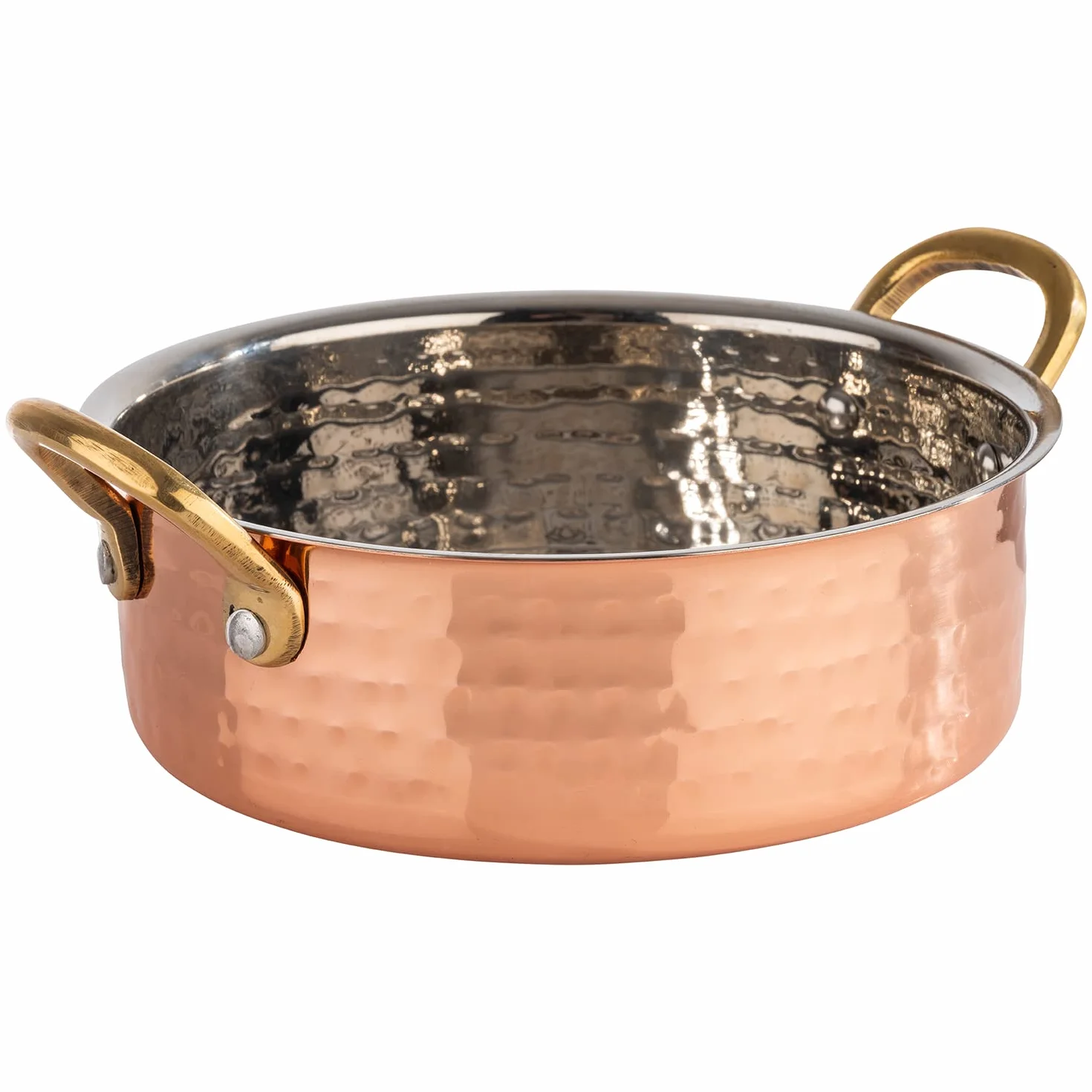 Garnek do serwowania Mumbai stal nierdzewna wygląd miedzi Ø 16 cm 0,7 l APS 40734