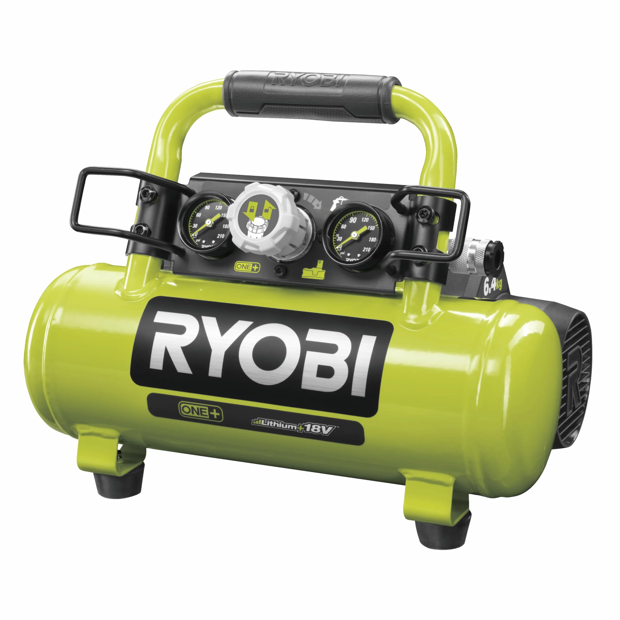 Ryobi Kompresor 18V R18AC-0, Zbiornik o Pojemności 4 L, Przepływ Powietrza 15 L/min