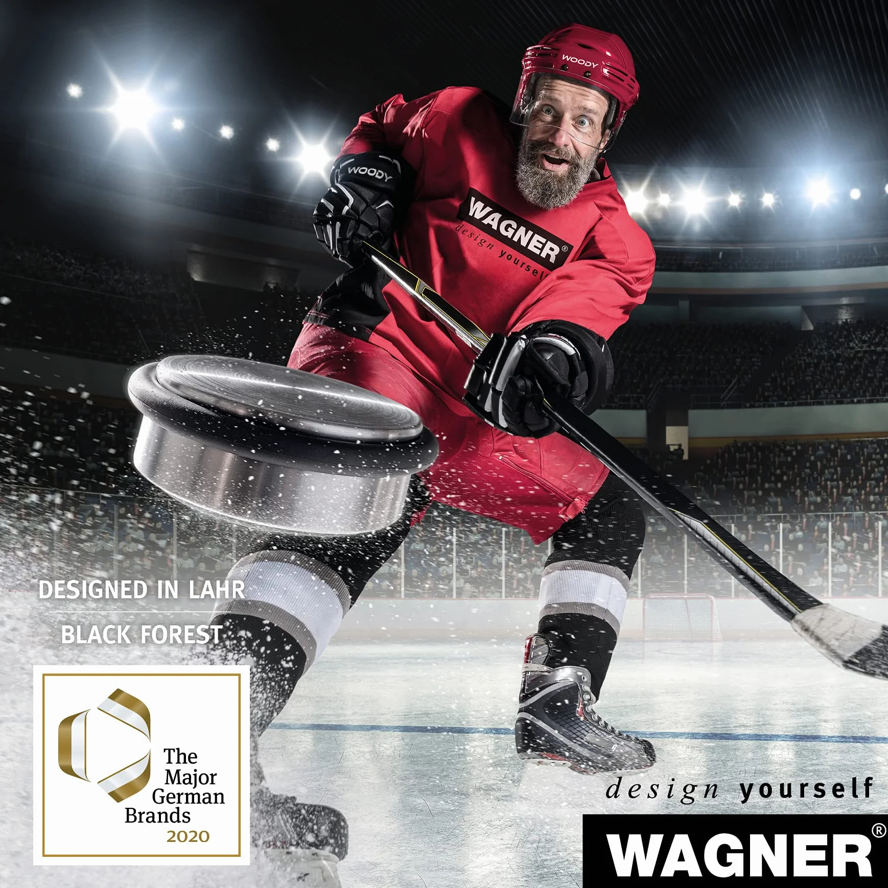 WAGNER Stoper do drzwi ściennych VULKANO MINI 4-częściowy zestaw - średnica Ø 20 x 10 mm, odbojniki z wysokiej jakości pełnej gumy, biały, do wkręcania - 15501104