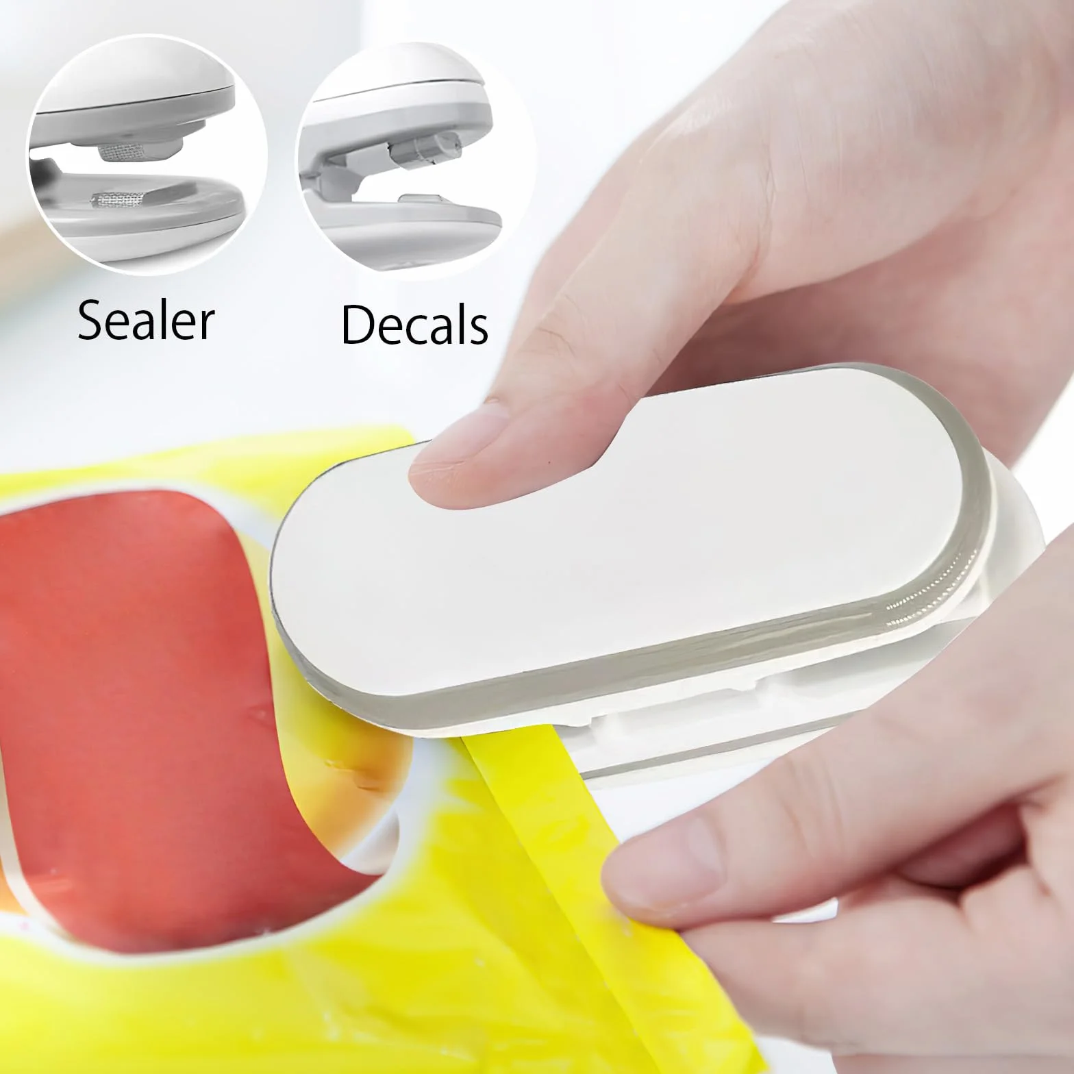 Mini zgrzewarka foliowa 2 w 1 haczyk, plastikowe torby, przechowywanie żywności, przekąski