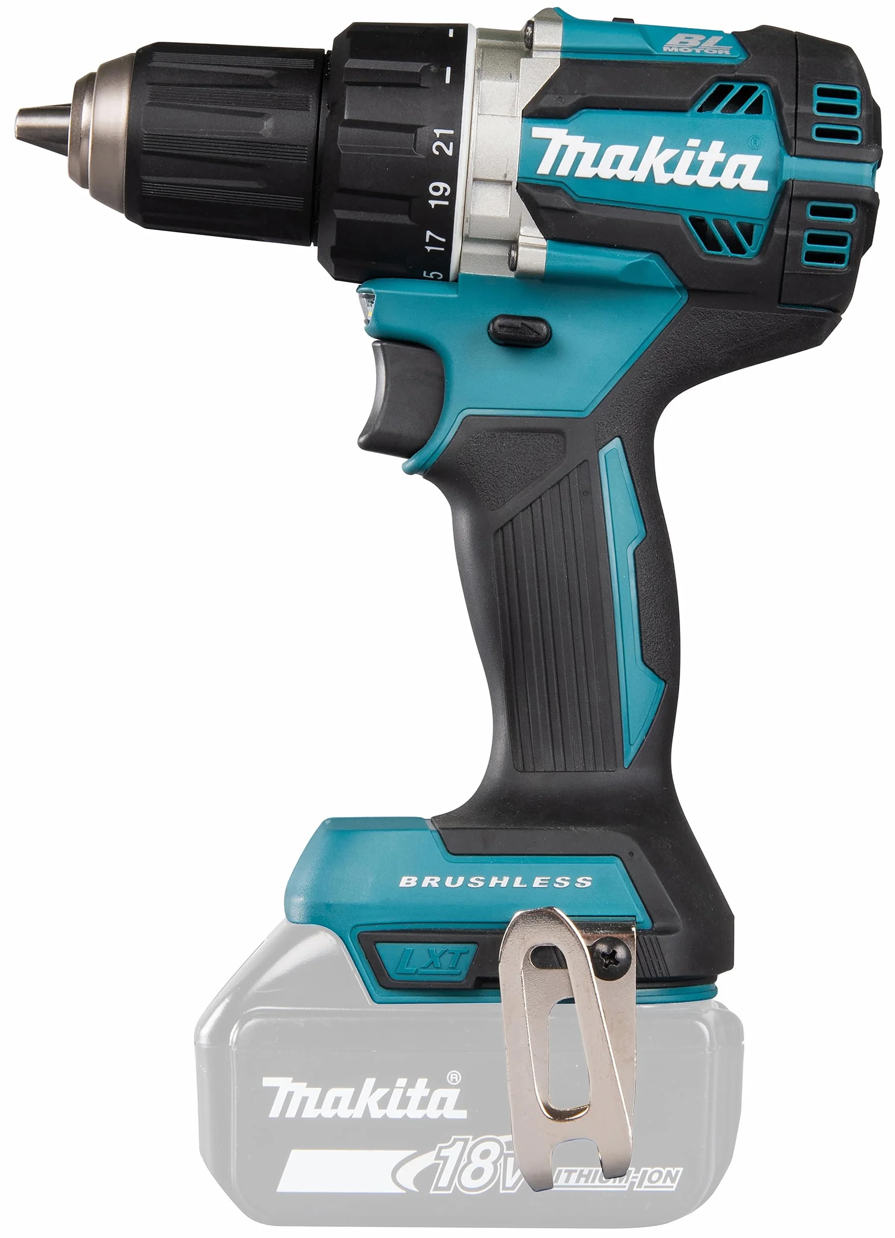 Makita Ddf484Z Wiertarko-Wkrętarka Akumulatorowa 18 V Srebrny/Niebieski