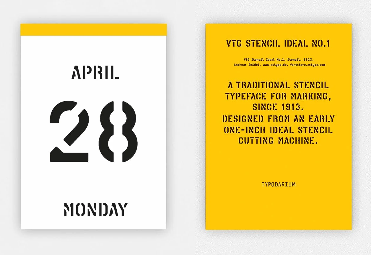 Typodarium 2025 /anglais/allemand: A 365 Day Type Calendar