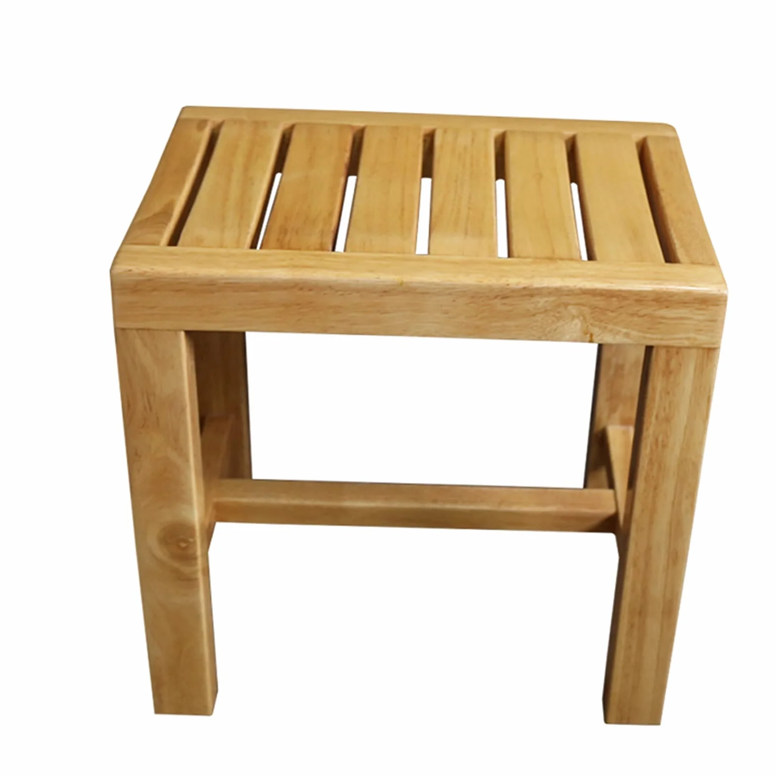Drewniana ławka prysznicowa – wodoodporny antypoślizgowy stołek dla osób starszych, krzesło do wanny spa, pojemność 250 kg, 42 x 28 x 43 cm