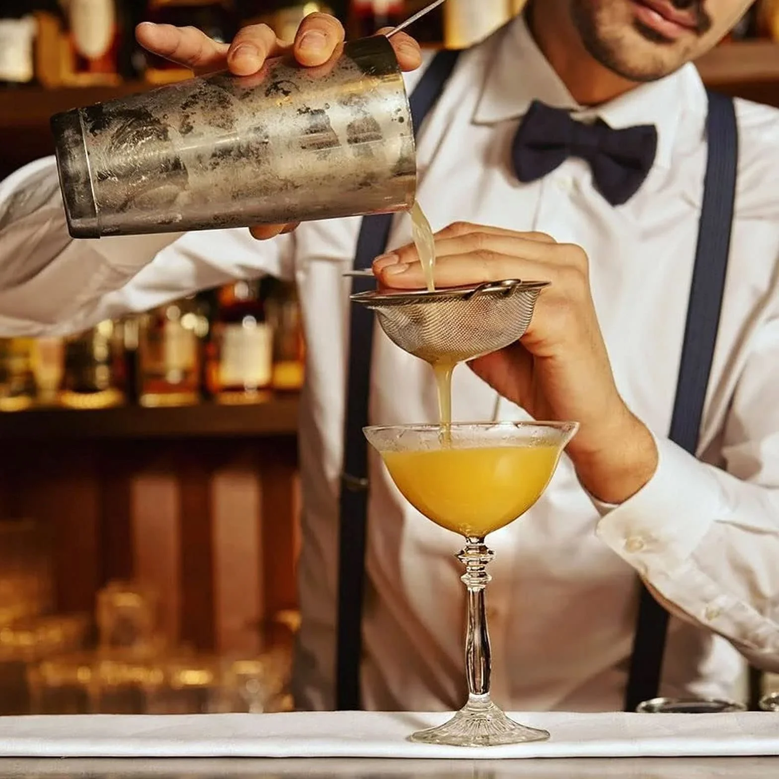 Shaker do koktajli ze stali nierdzewnej, 750 ml/600 ml, profesjonalny zestaw, 20-częściowy zestaw shakerów do koktajli, zestaw barmański z akcesoriami, zestaw prezentowy, narzędzie barowe, z