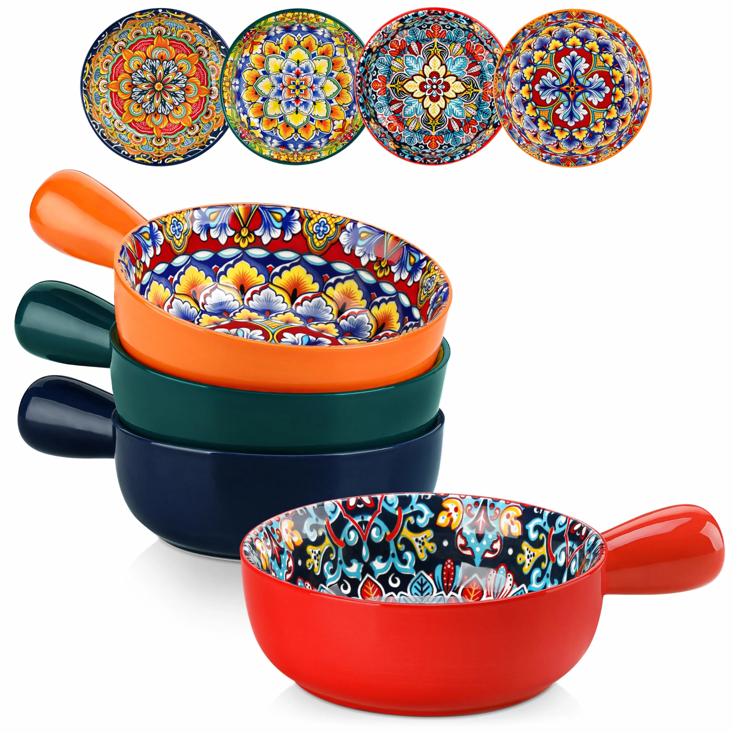 Vancasso SIMI Miski do zupy 650 ml ceramiczne do piekarnika mikrofalowej zmywarki