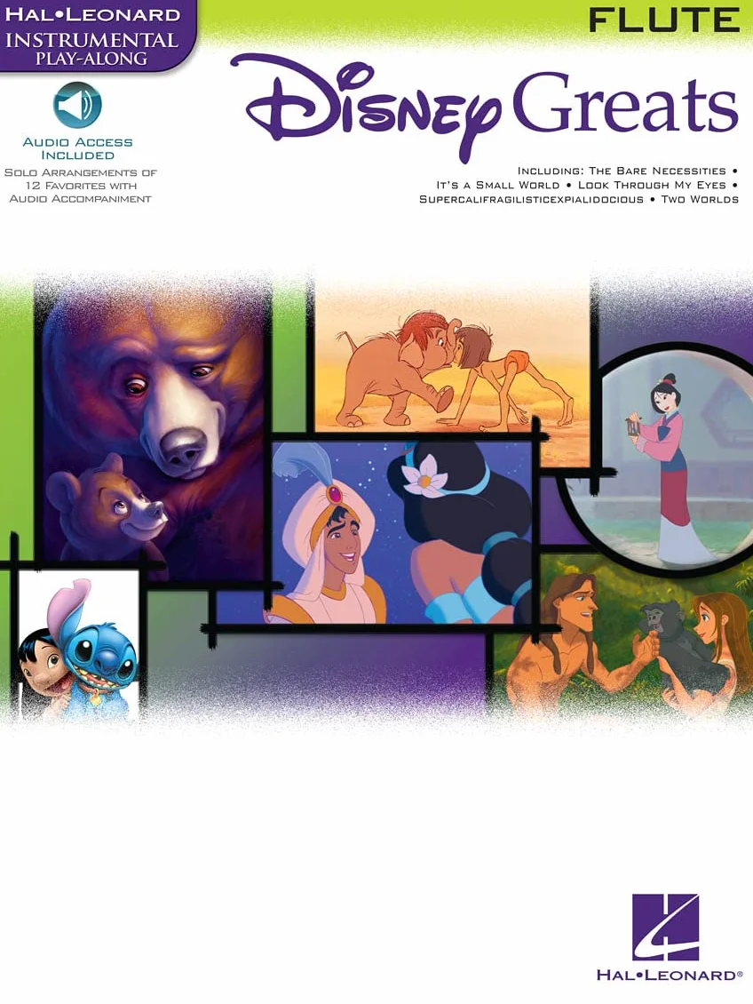 Disney greats (flute) flute traversiere +enregistrements online: Instrumental Play-Along - Flute