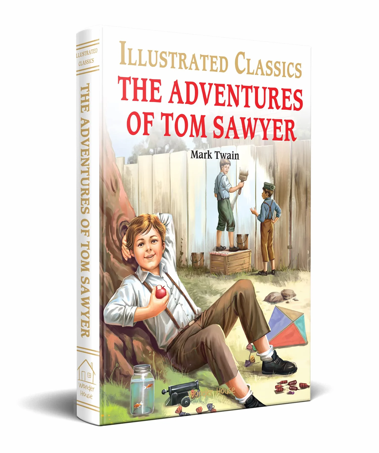 The Adventures of Tom Sawyer: llustrated Abridged Children Classic English Novel with Review Questions (Hardback
