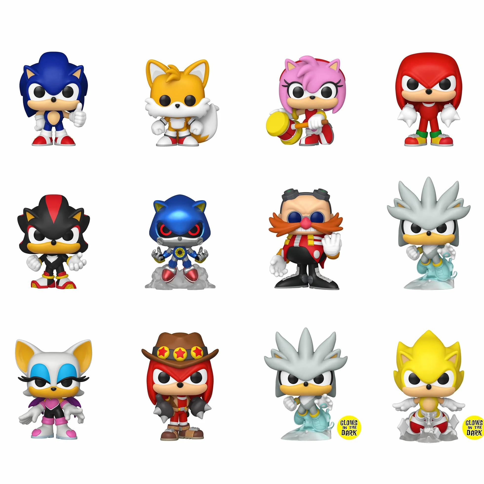 Funko Mystery Mini: Sonic The Hedgehog - 1 Of 12 To Collect - Styles Vary - Figurka kolekcjonerska winylowa - pomysł na prezent, oficjalny towar - zabawki dla dzieci i dorosłych - gry wideo Fani