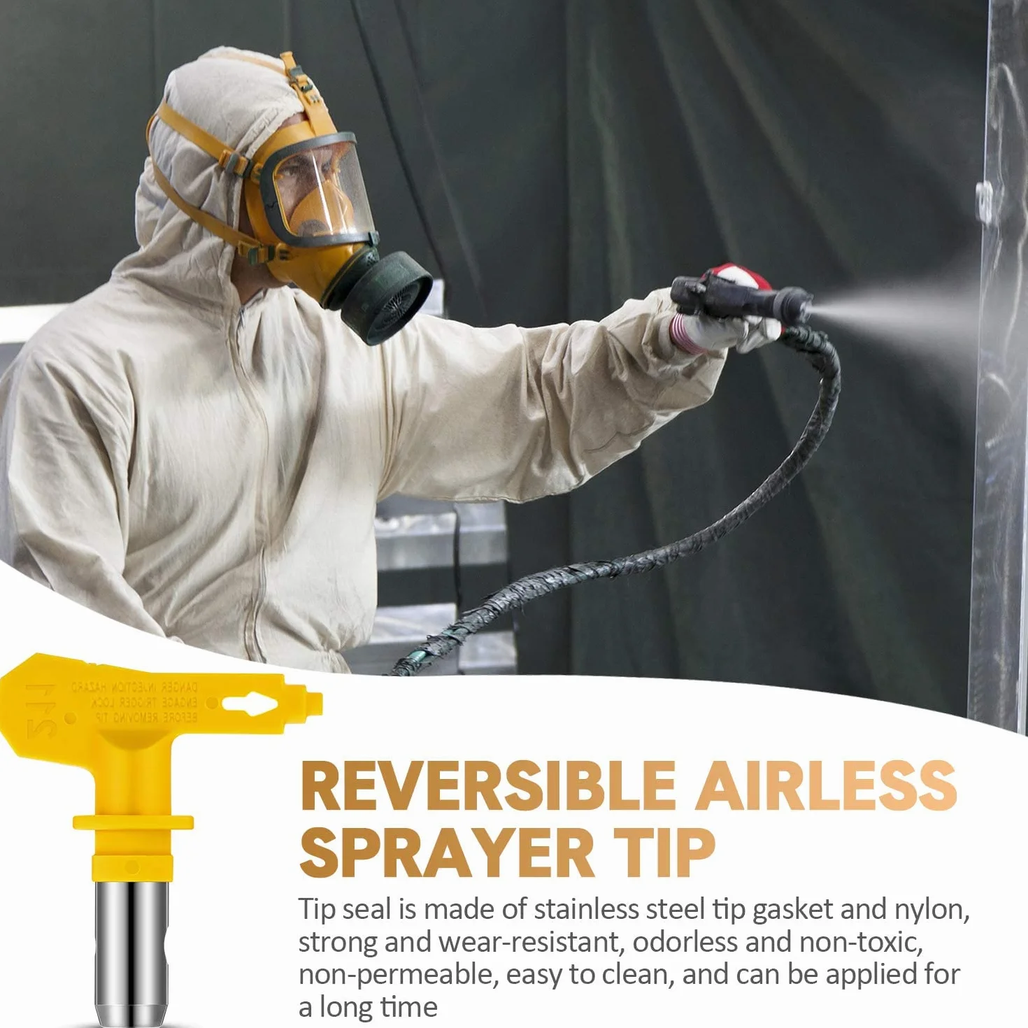 6 sztuk Airless dysza z uszczelką końcówkową, do systemów natryskowych Airless (typ 515, 517, 519, 521, 523, 525)