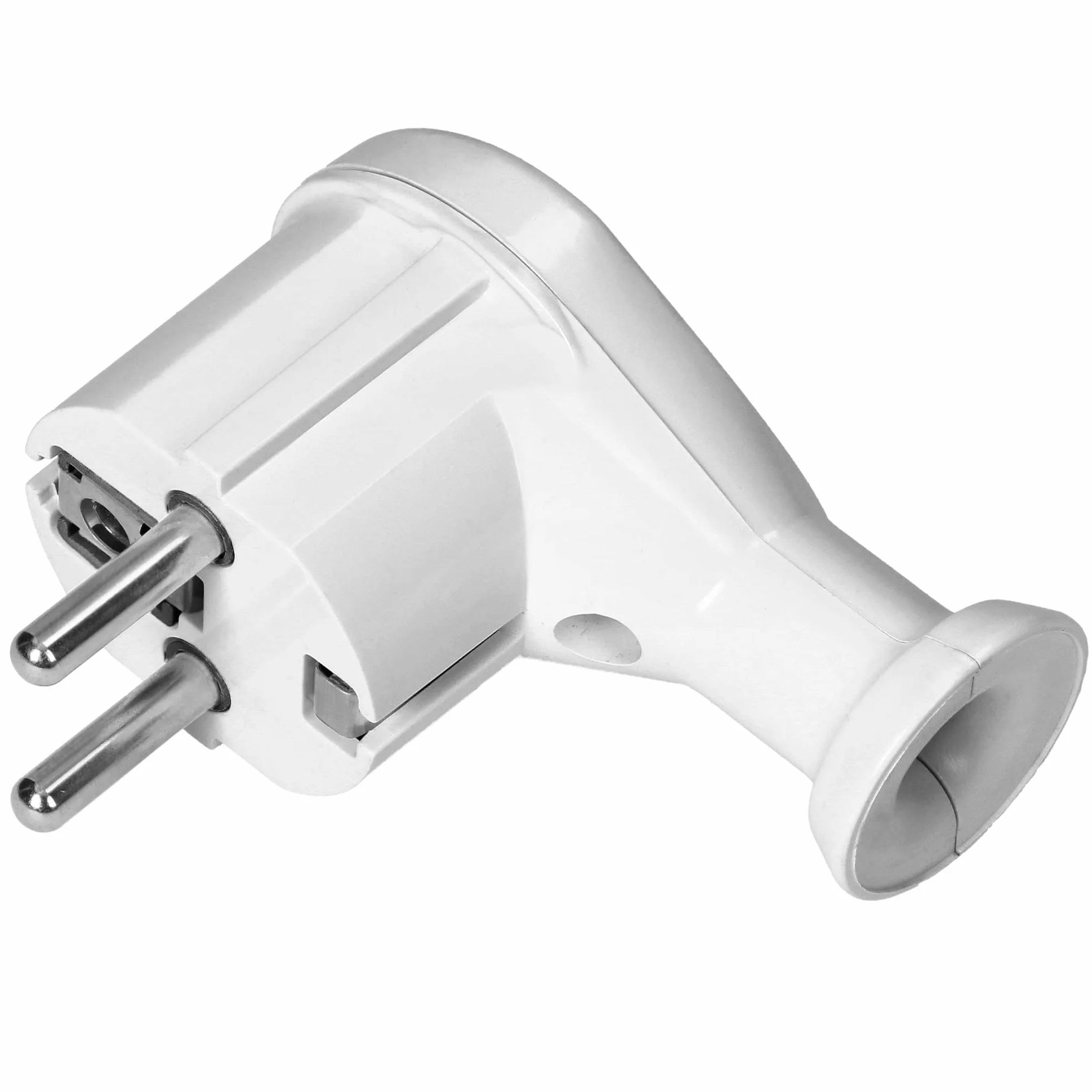 ORNO AE-13261 Męskie gniazdo elektryczne Uni-Schuko do gniazd francuskich i Schuko (biały)