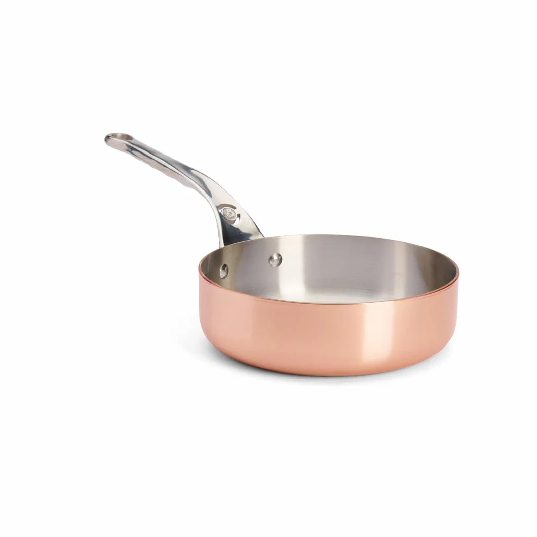 De Buyer Sauteuse, miedź, srebro, 24 cm