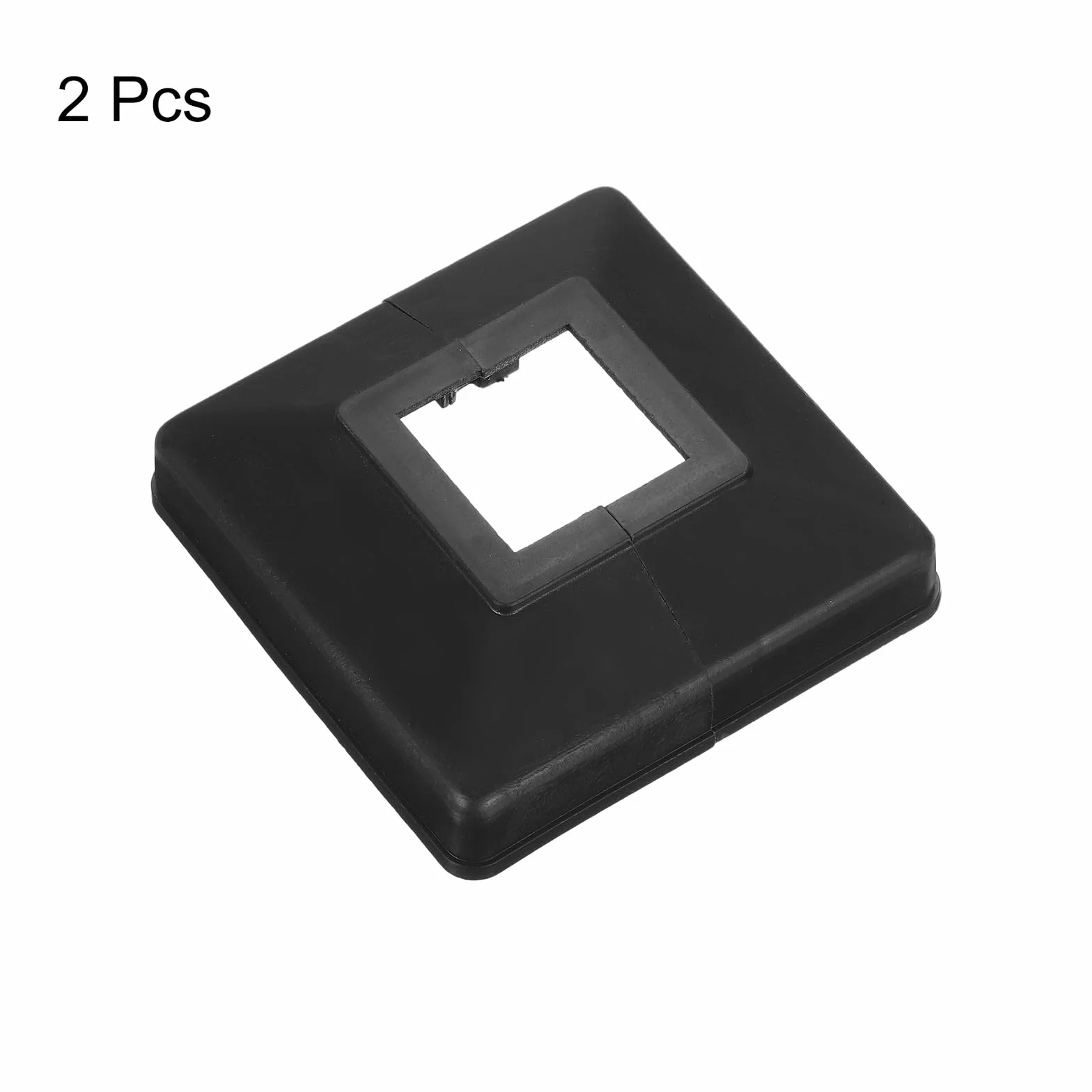 QUARKZMAN Osłona podstawy słupka, 2 szt. 30 x 30 mm / 1,2" x 1,2" x 1,2" plastikowa osłona na dno słupka do ogrodzenia balustrady schodów balkonowych, 88 x 88 mm / 3,5 x 3,5" (łącznie)