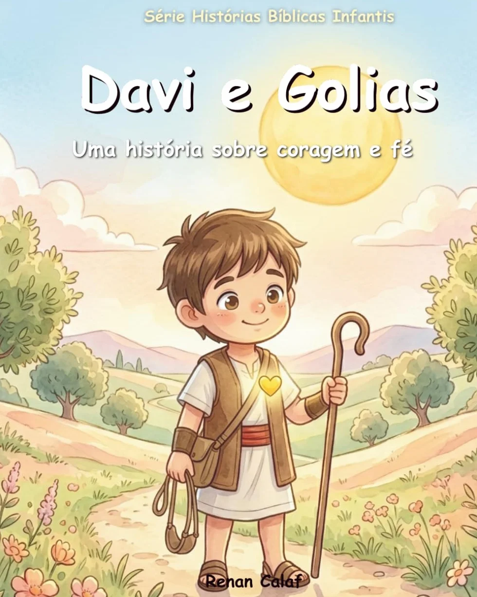 Davi e Golias: história de Davi e Golias para ensinar confiança, coragem e fé.