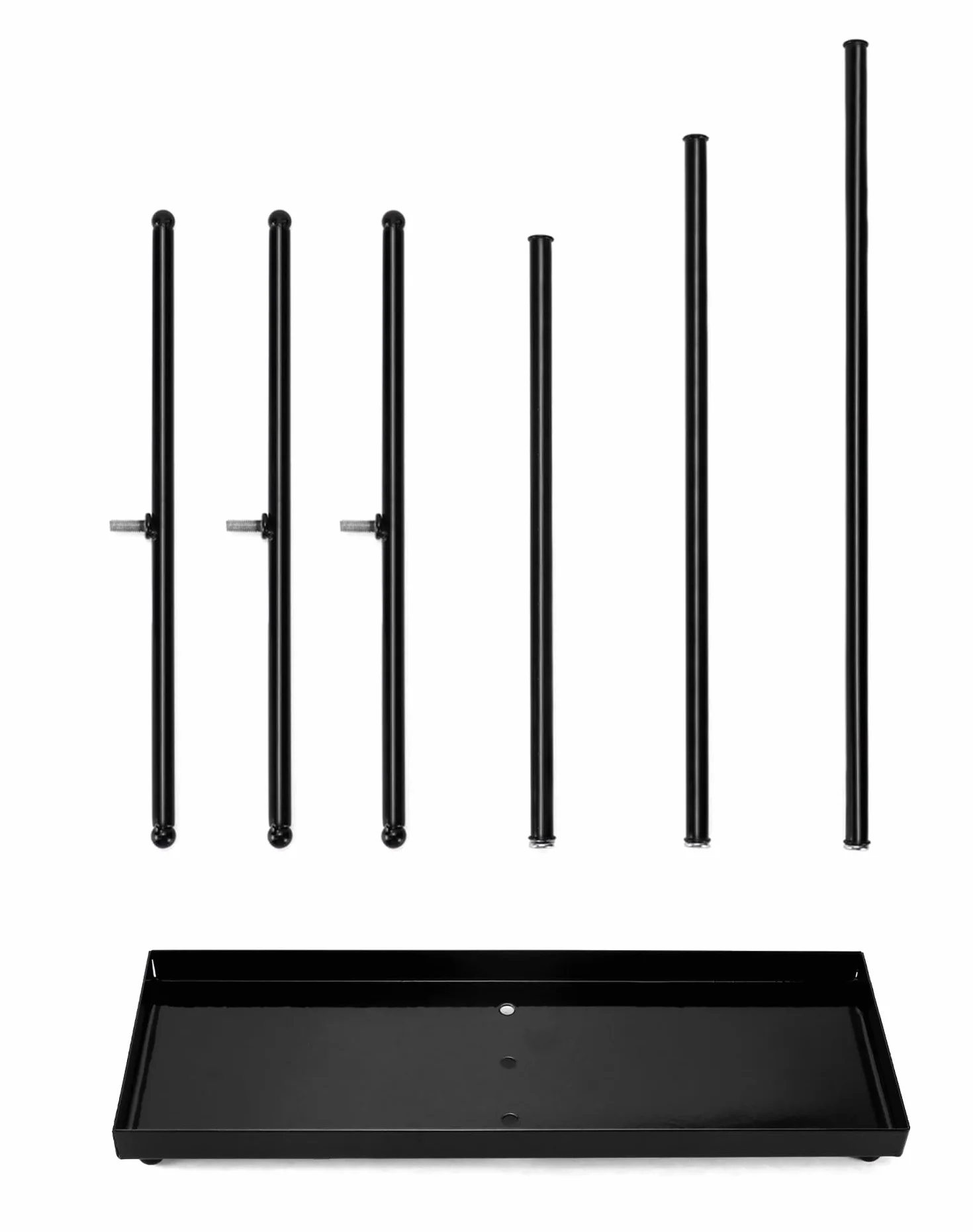 QWORK® Stojak na biżuterię 3-Tier, metalowy organizer na biżuterię na zegarki, naszyjniki, bransoletki, pierścionki, kolczyki, okulary przeciwsłoneczne i akcesoria