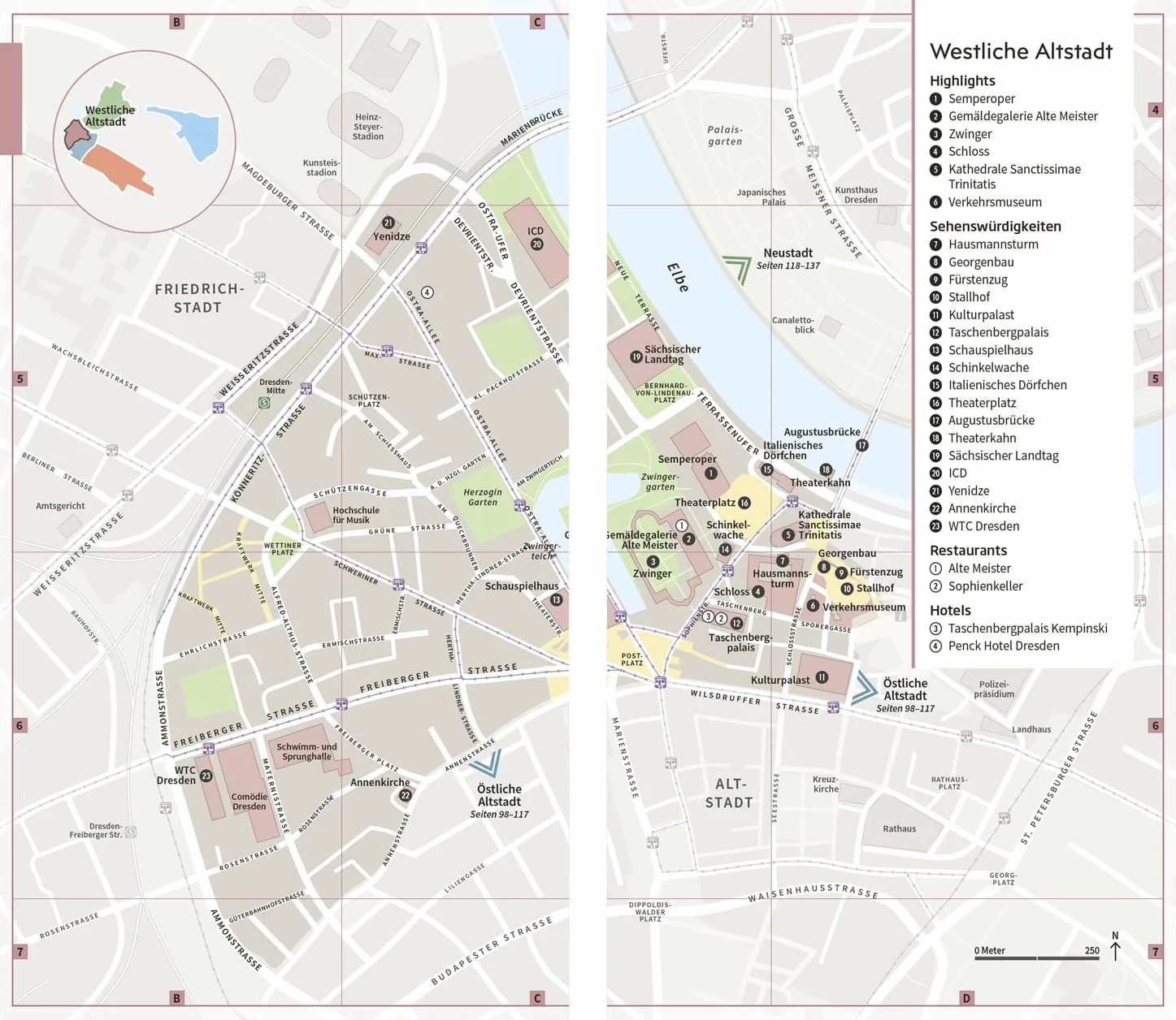 Vis-à-Vis Reiseführer Dresden und Sächsische Schweiz: Mit wetterfester Extra-Karte und detailreichen 3-D-Illustrationen. Von Reisenden. Für Reisende.