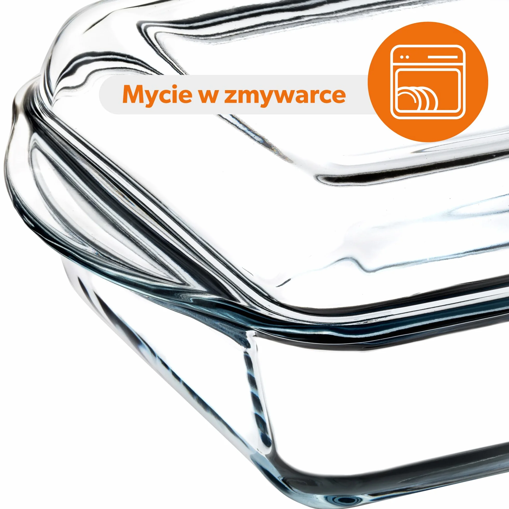 KADAX Prostokątne naczynie żaroodporne 3,95 l z pokrywą do lasagne, mięsa i zapiekanek