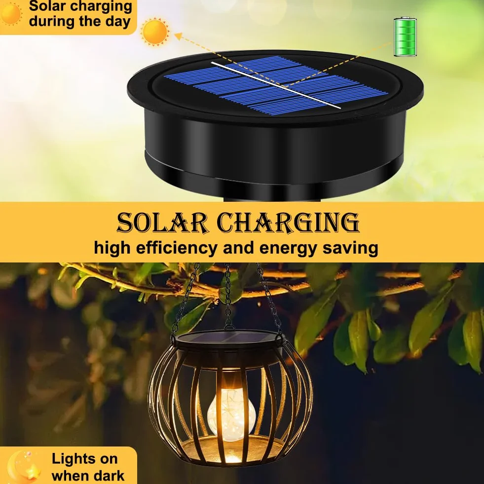 2 sztuki lamp solarnych do ogrodu, części zamienne, z żarówką LED, 8 cm, zapasowy panel słoneczny, wiszące lampy solarne do lamp solarnych, latarni solarnych, do użytku na zewnątrz, do ogrodu