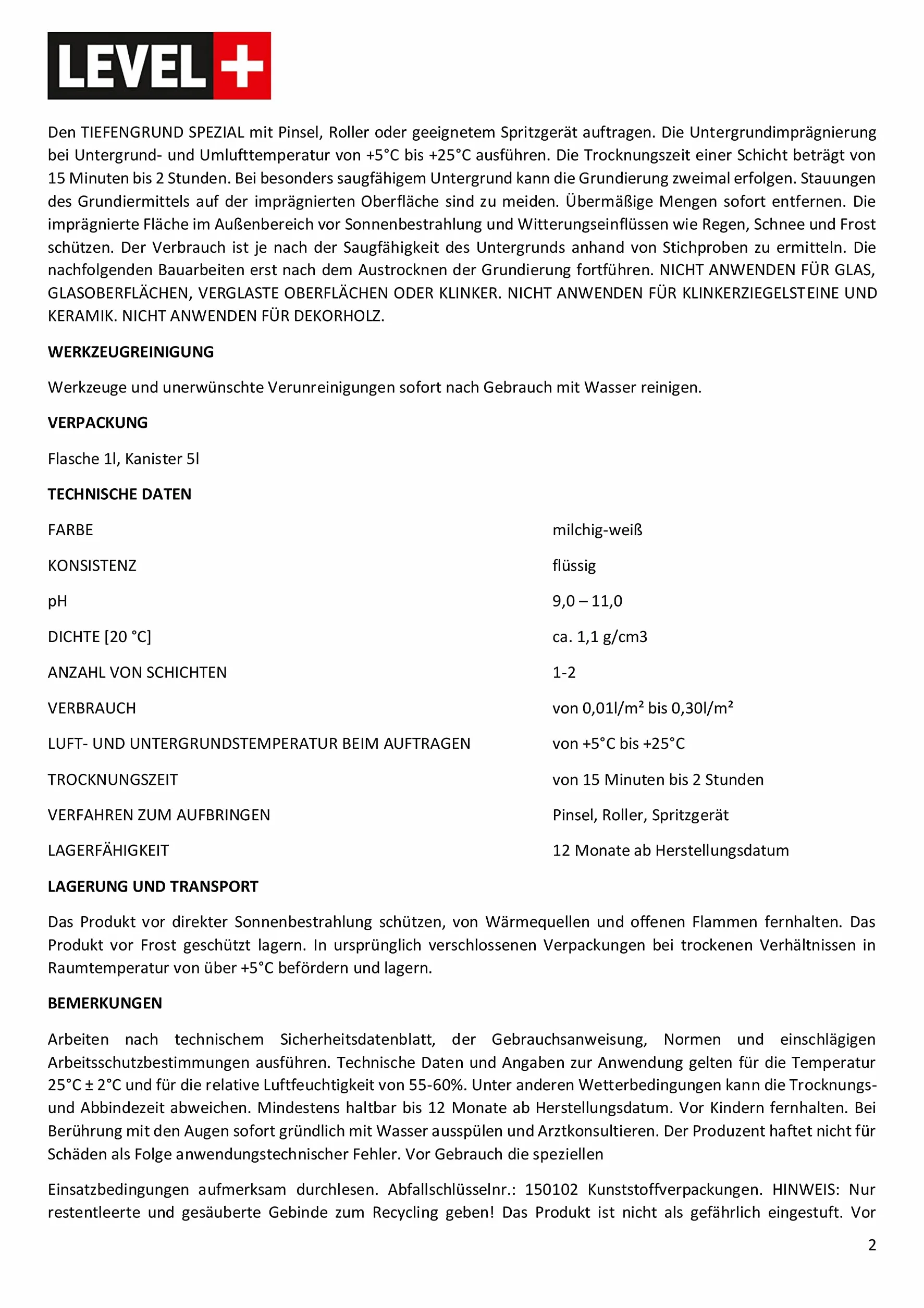 Grunt Krzemianujący 2L Grunt Głęboko Penetrujący + Szkło Wodne Level+05