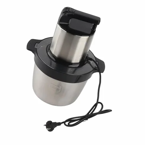 Elektryczny Blender do Mięsa 6L, 1500W, Blender C ze Stali Nierdzewnej, z 2 Biegami, Zapewniający Wydajne Siekanie Mięsa i Warzyw