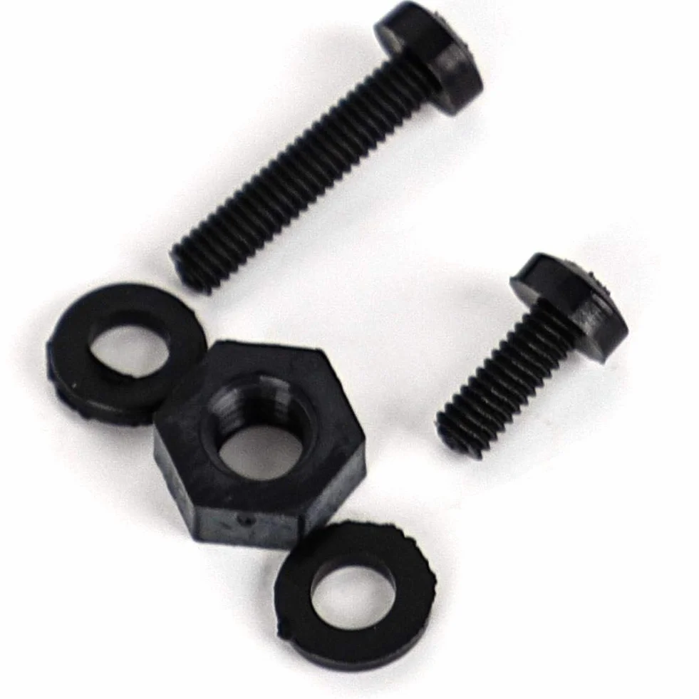 Nylon Nylon Schrauben, Multifunktions-Nylon Schraubensatz, Befestigungselemente M2 / M2.5 / M3 / M4 / M5 Industrie für Mechaniker DIY(Black 270pcs nylon screw set)