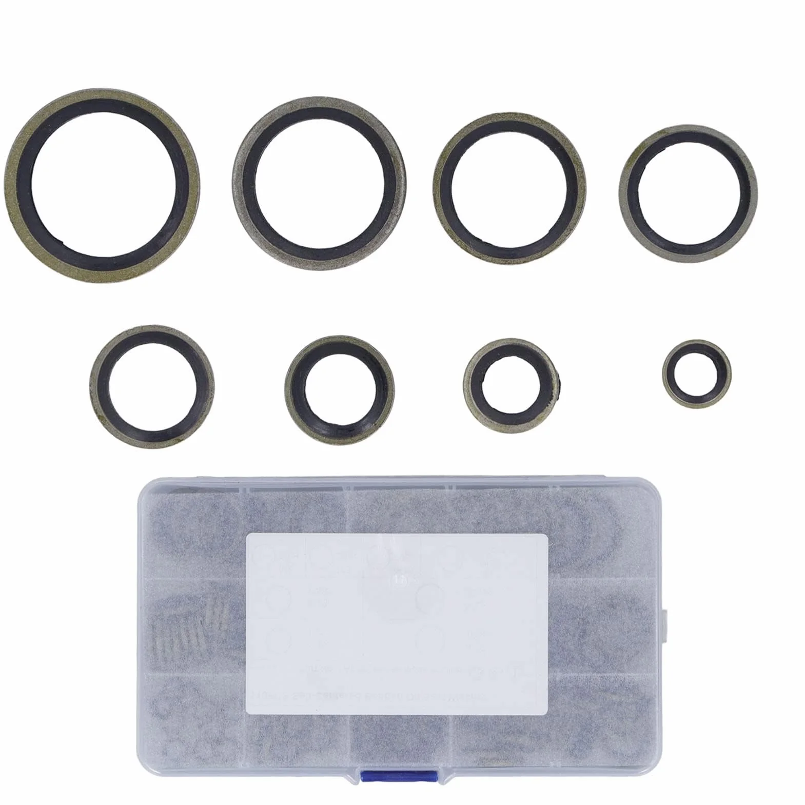 Uszczelka olejowa podkładka 110 szt. Bonded Seal podkładka Dowty M6 M8 M10 M12 M14 M16 M18 M20 uszczelka asortyment metalu