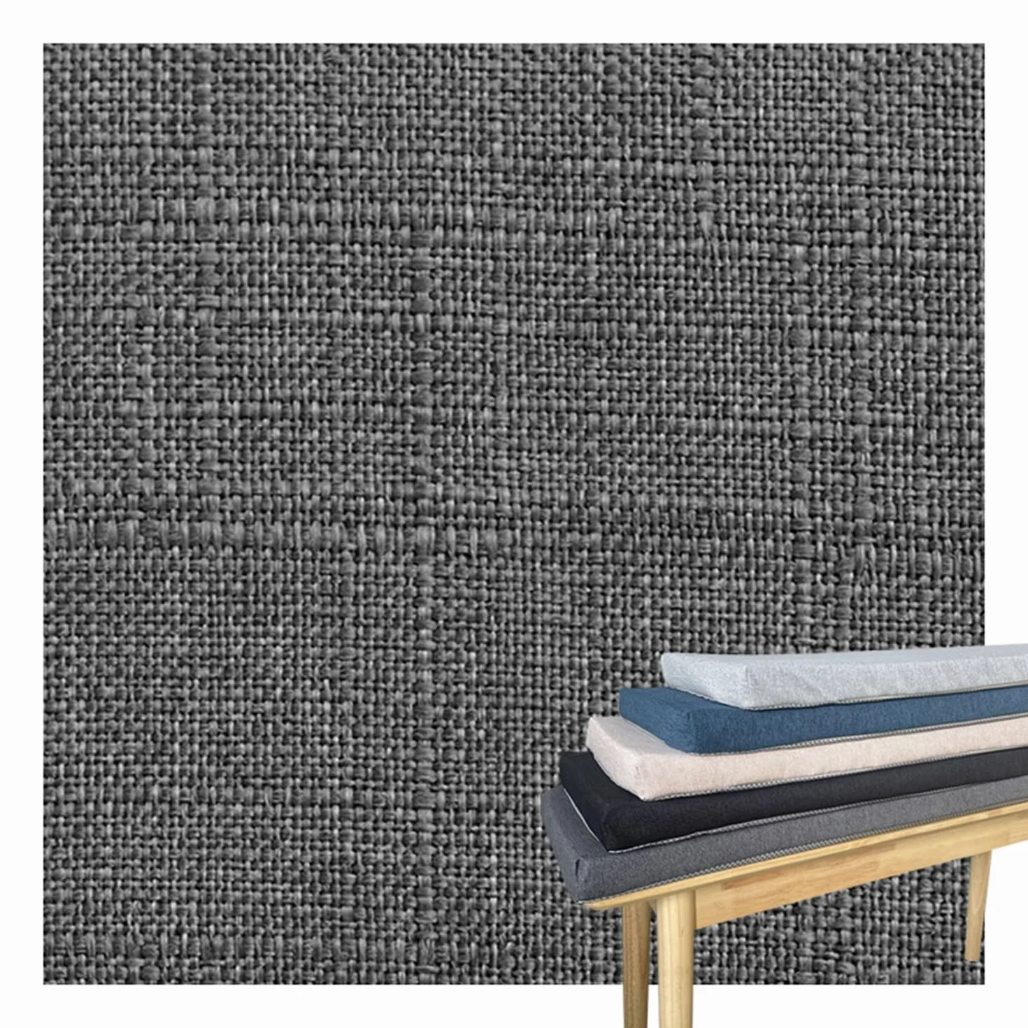 Pokrowce na poduszki na ławki do wnętrz 120 cm x 50 cm 150x40 90x 60 160x50 z zamkiem błyskawicznym, pokrowce na kanapy na zewnątrz, antypoślizgowy spód (tylko pokrowiec)(Szary,90x60x8cm)