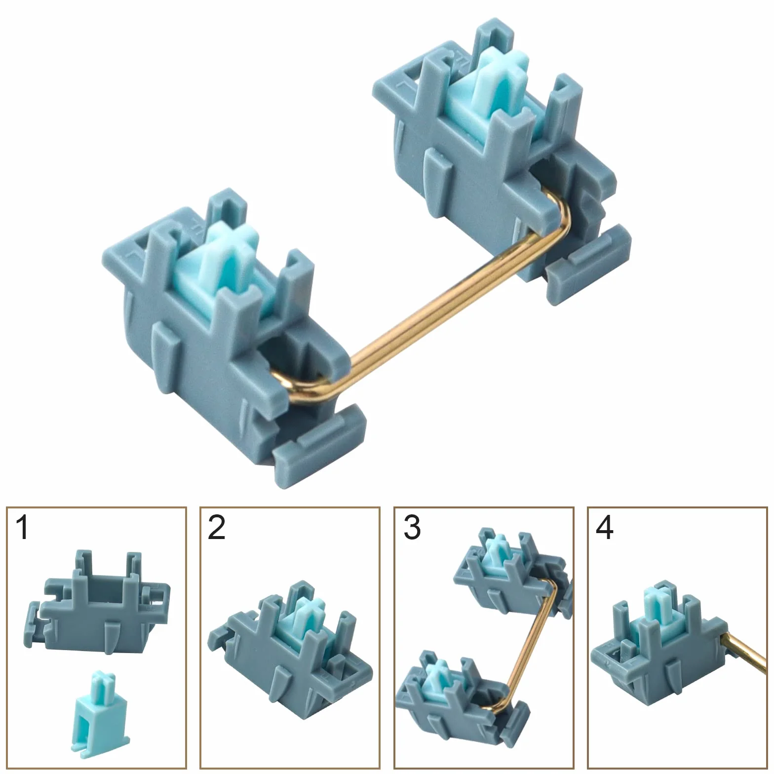 V3 PCB Plate Mount Stabilizers Satellite Axis 2u 6.25u Stabilizator do montażu Screw-in Mechanical Keyboard Customized Repair Plate Stabilizer for Cherry MX Mechanical Keyboard