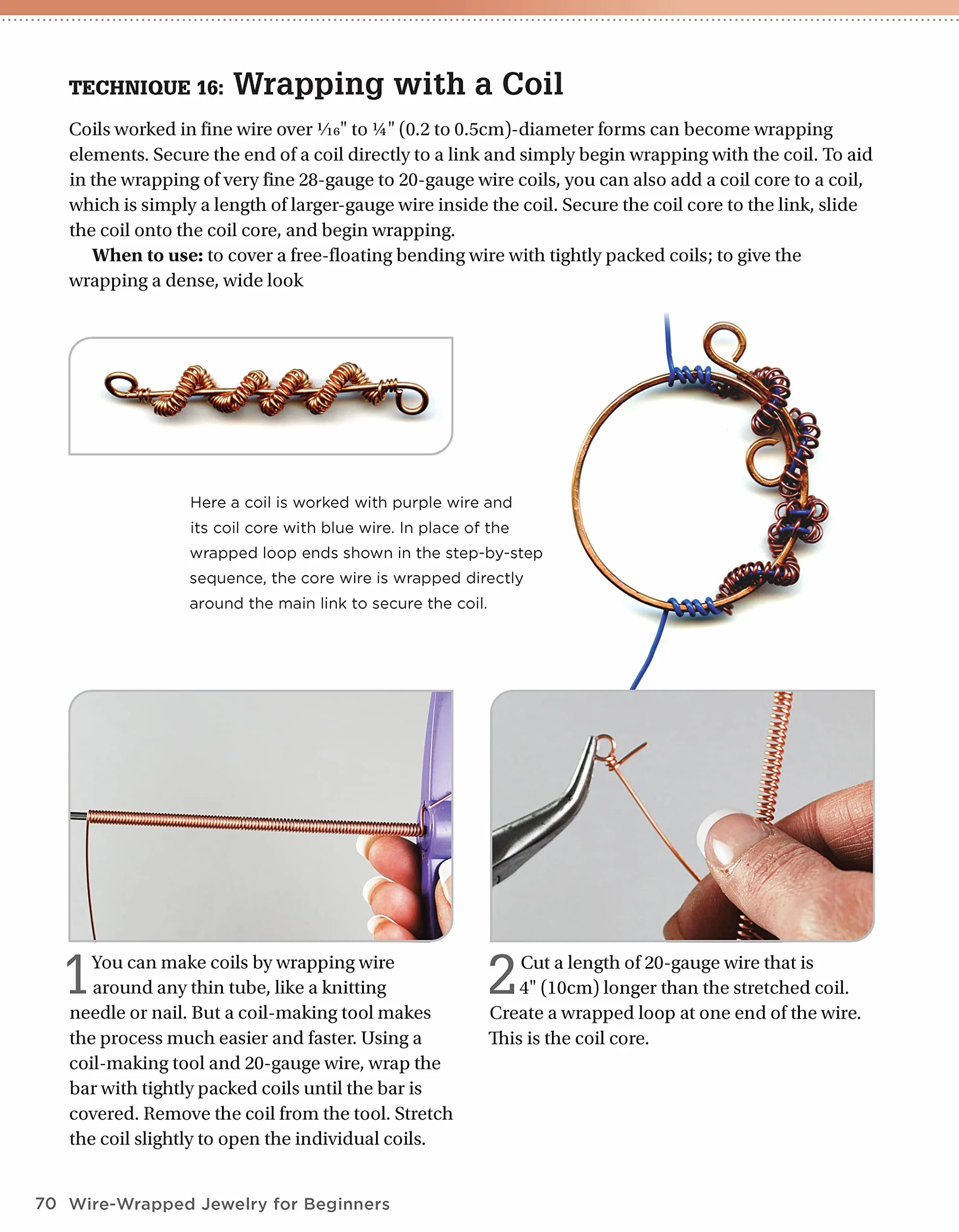 Wire-Wrapped Jewelry for Beginners: Step-By-Step Illustrated Techniques, Tools, and Inspiration
