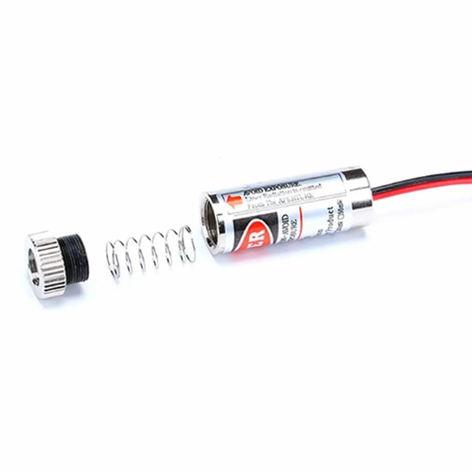 Moduł laserowy z regulacją ostrości, 2 sztuki, laserowa, czerwona linia laserowa 3-5 V, 650 nm, z soczewkami z tworzywa sztucznego + uchwyt na baterie AA, używany do korekcji i ustawienia budynków