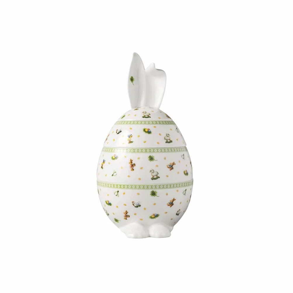 Villeroy & Boch Easter Delight pojemnik okrągły w kształcie jajka porcelana Premium 3-częściowy ozdobny pojemnik na słodycze