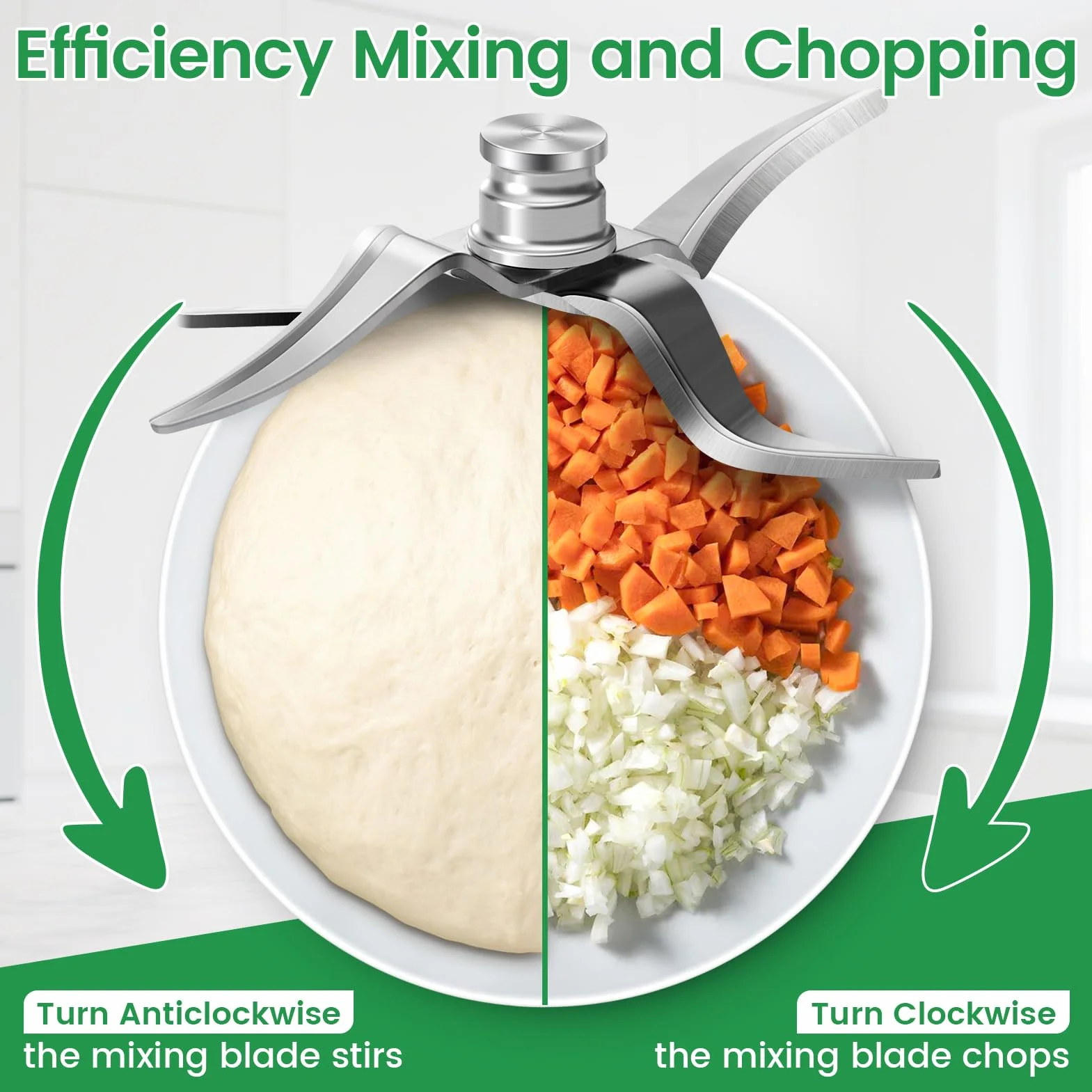 nóż mieszający ze stali nierdzewnej do Thermomix TM5 i TM6 z uszczelką – zamiennik kompatybilny do robota kuchennego Vorwerk Thermomix TM5 i TM6