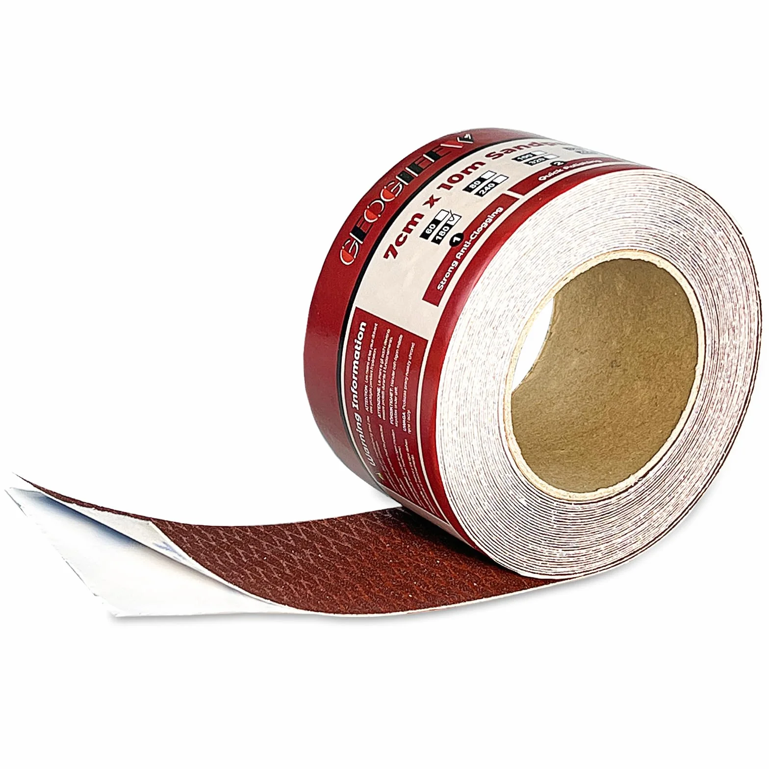 Samoprzylepny papier ścierny, rolka diamentowego kształtu, samoprzylepny papier ścierny, 70 mm x 10 m, ziarnistość 320, bloki szlifierskie do obróbki drewna, metalu, tworzywa sztucznego