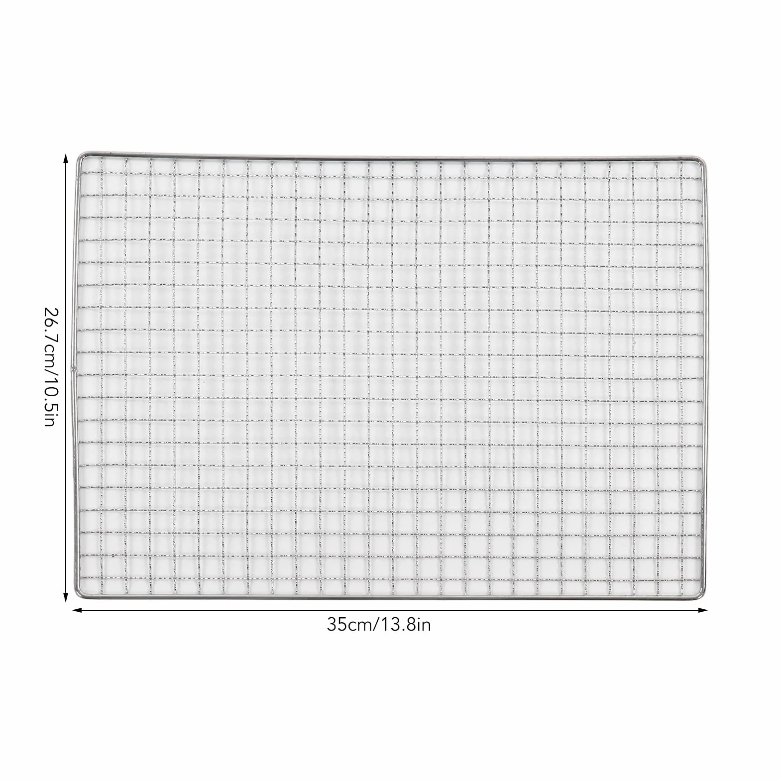 Mata z Drutu do Grillowania, Stal Nierdzewna BBQ Grill Net Grill Campfire Grate Grill Mata Siatkowa Grill Baking Net Non Stick Cooking Grate for Pit, dla Domu Pikniki Kemping