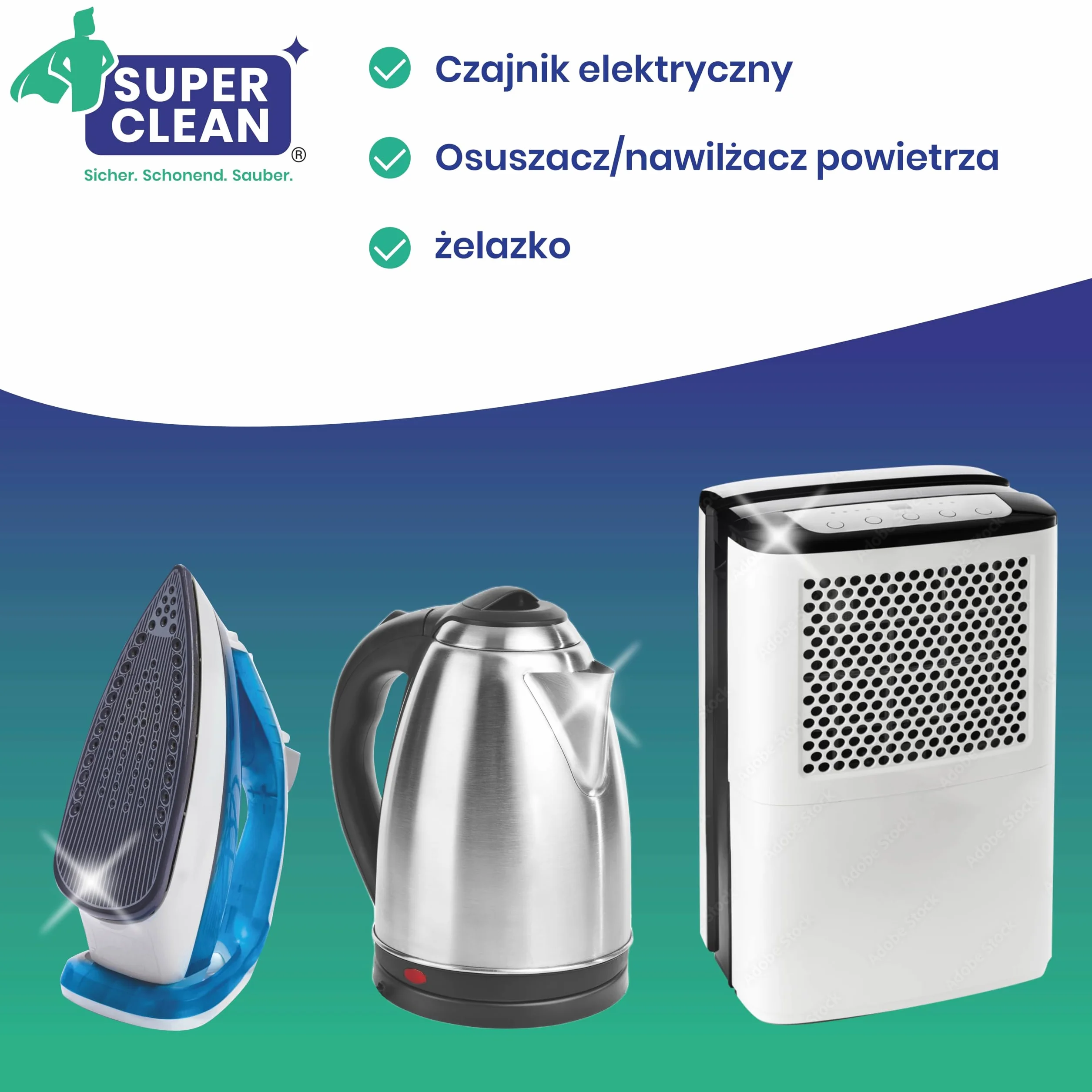 SUPER CLEAN 1L Uniwersalny Odkamieniacz Ekspres do kawy Płynny Do wszystkich maszyn 10 × odkamienianie