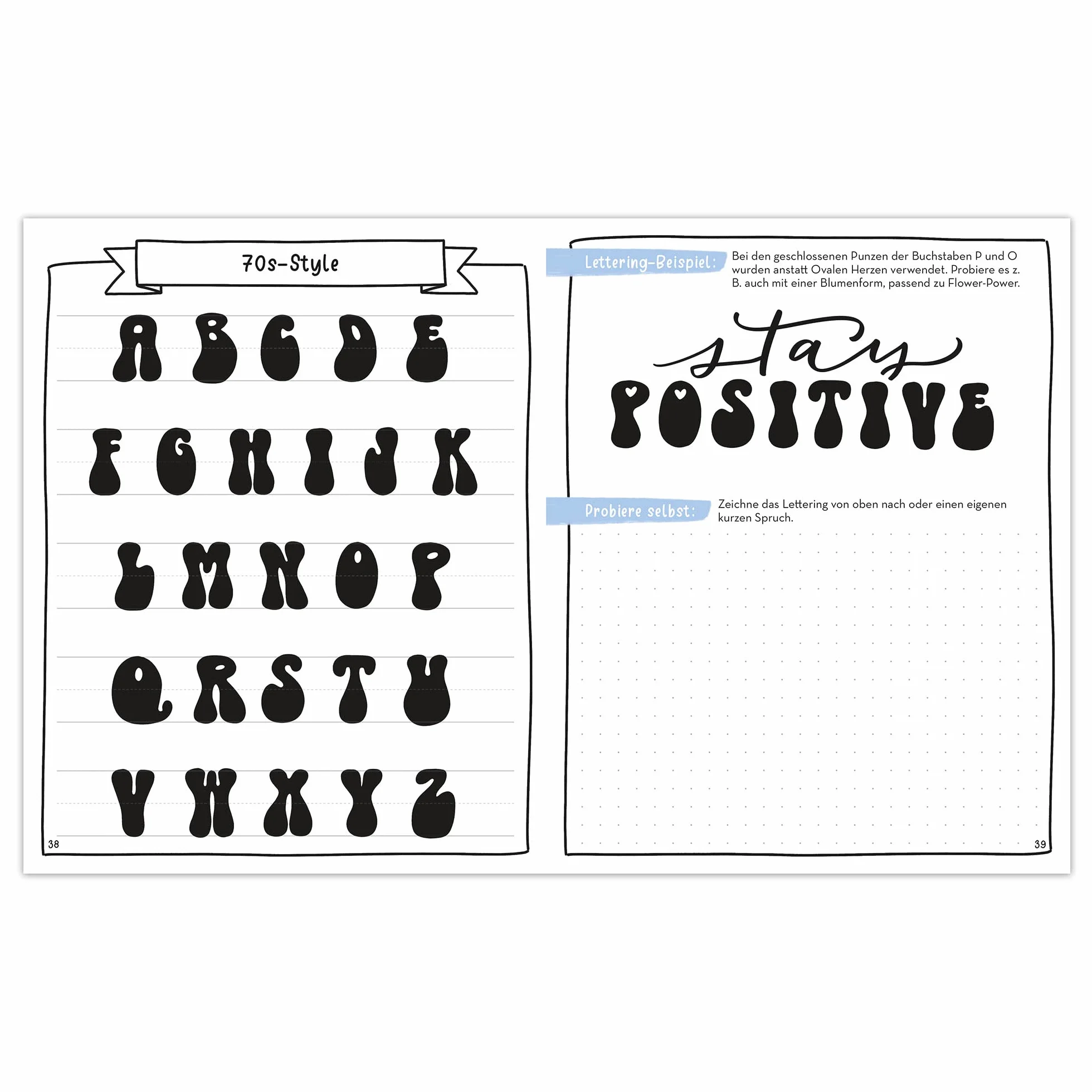 I love Lettering - 22 Alphabete für Schnell-Starter: Volume 4: Das Handlettering-Buch zum direkt Loslegen: mit vielen Vorlagen, Übungen & Materialbogen