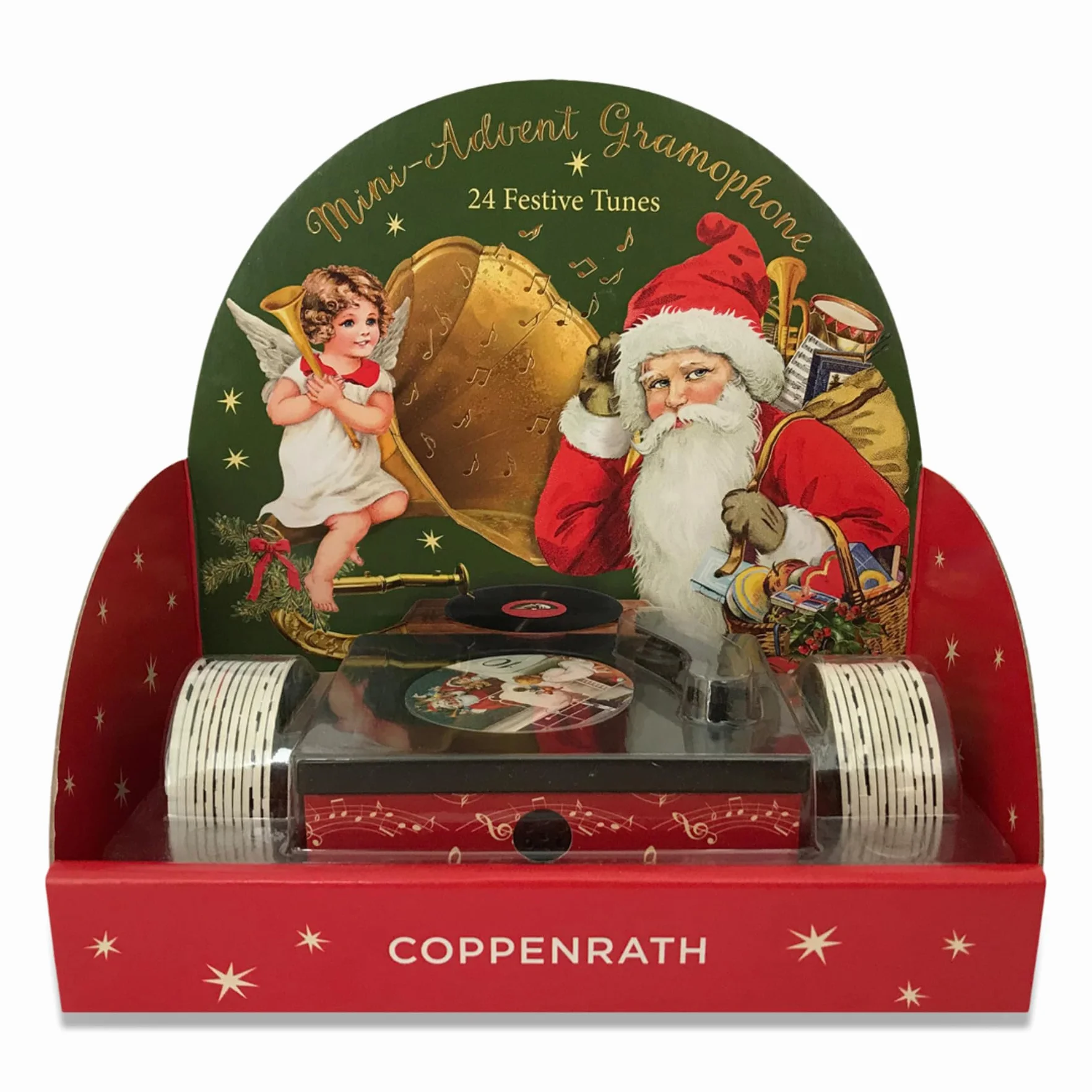 Sound-Adventskalender – Kleine Weihnachtsmusik: Vintage-Plattenspieler mit 24 Melodien