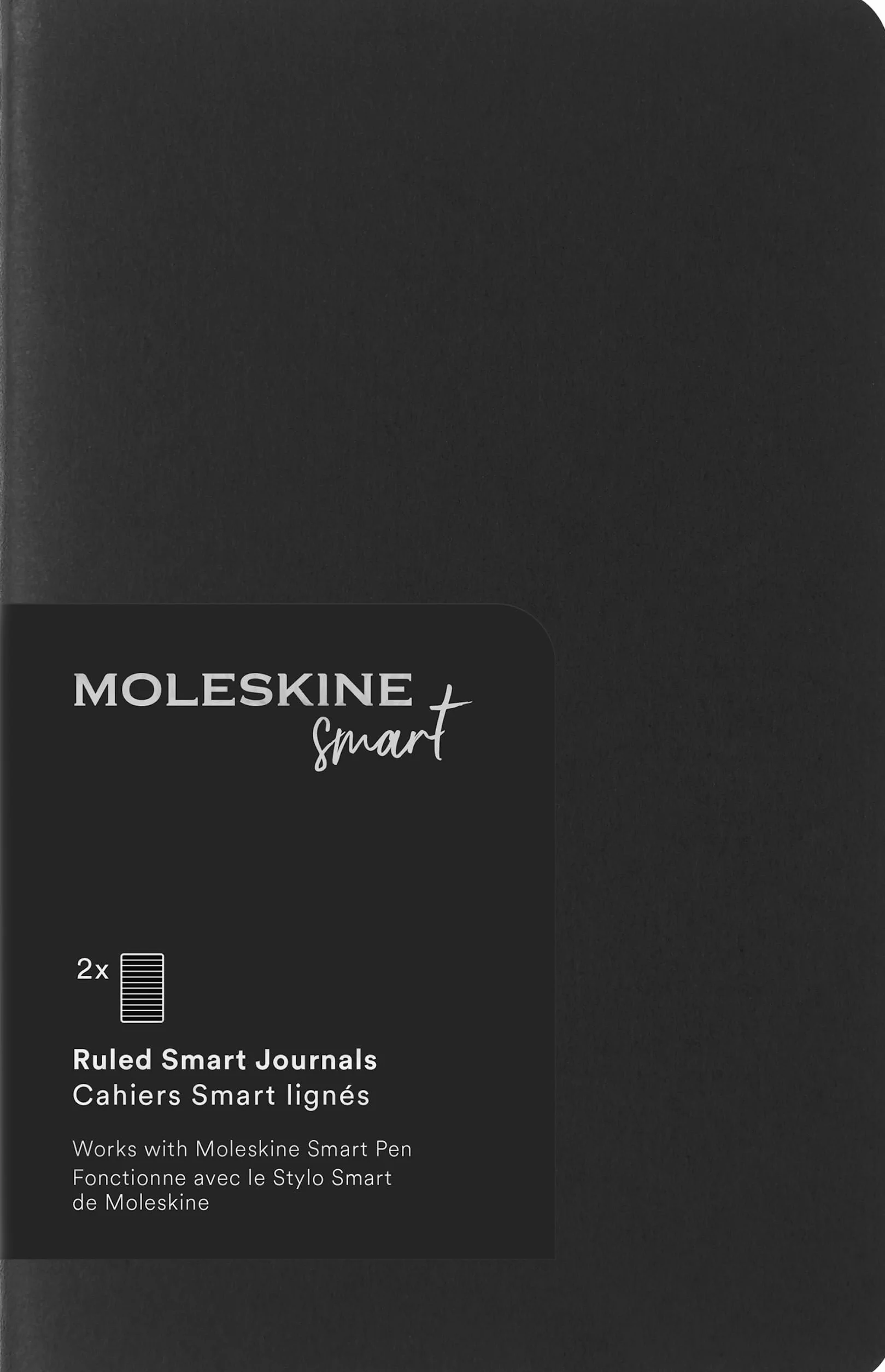 Moleskine Smart Cahier Journal, Pocket, Ruled, Black, Soft Cover (3.5 x 5.5)
