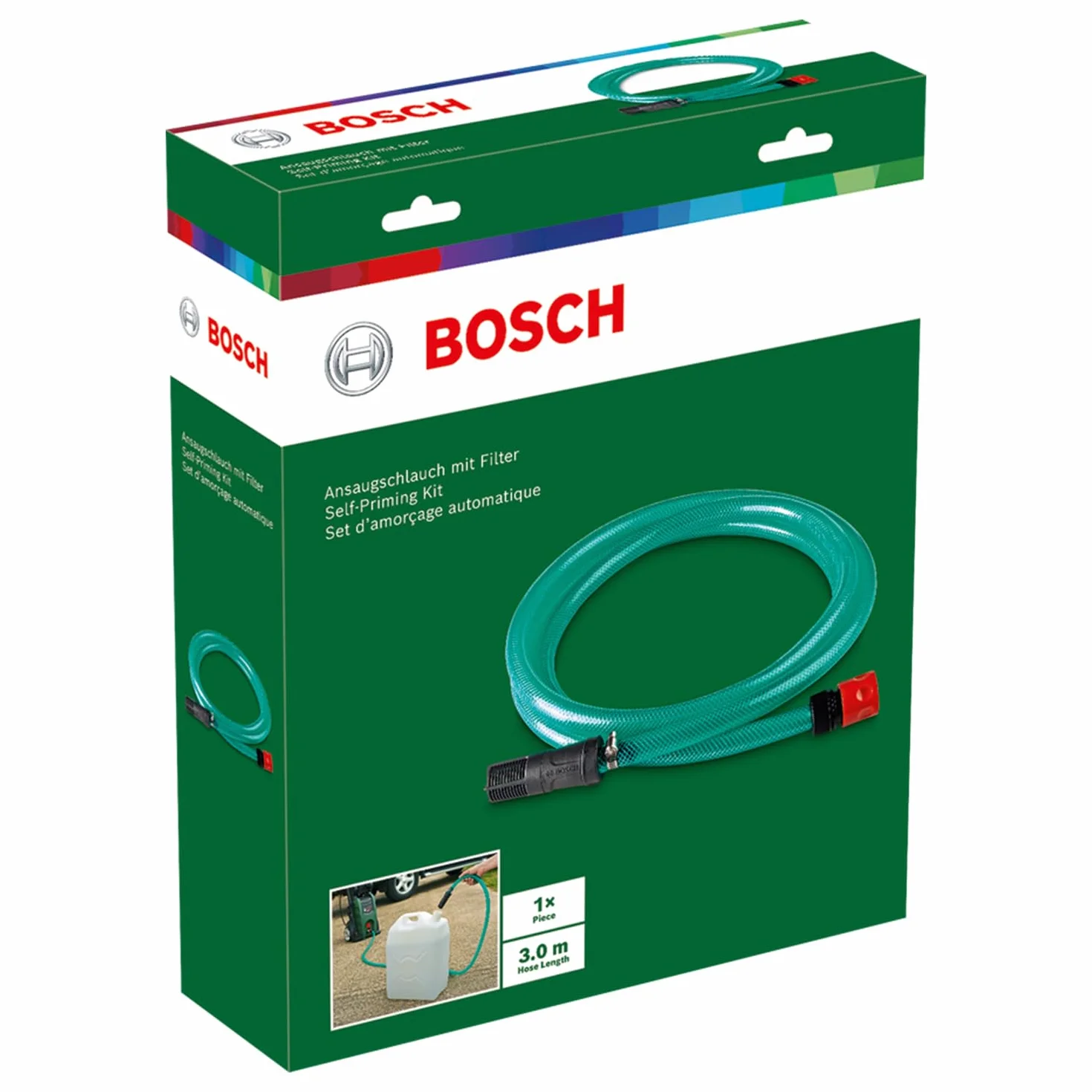 Bosch Home and Garden Aqt Wąż do Myjki Ciśnieniowej, Zielony, ‎300 x 4.5 x 4.5 cm