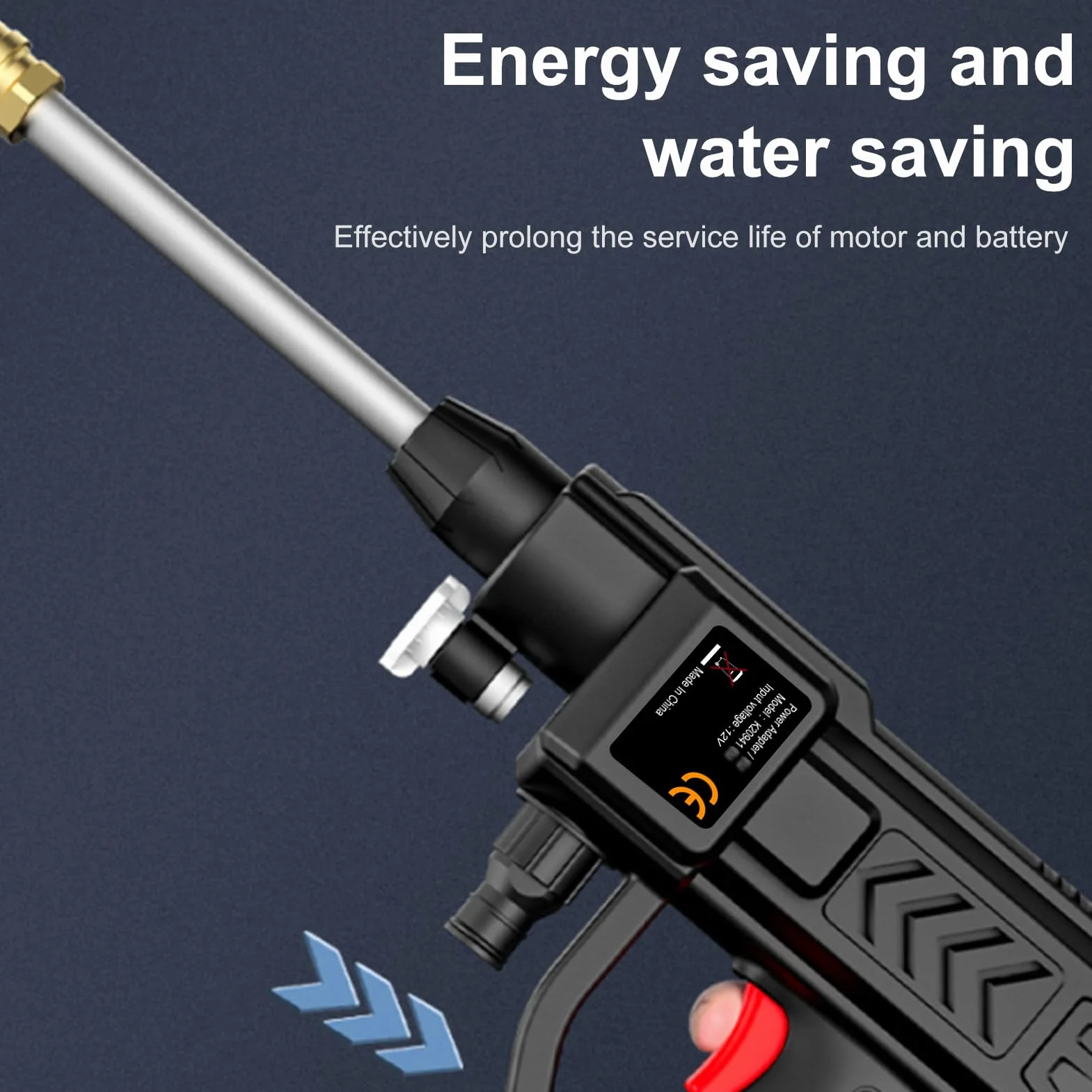 Shkalacar bezprzewodowa myjka ciśnieniowa 60 bar 300W myjka ciśnieniowa o wysokiej mocy z akumulatorem i dyszami 5w1 myjka ciśnieniowa bezprzewodowa do nawadniania czyszczenia samochodu podłogi