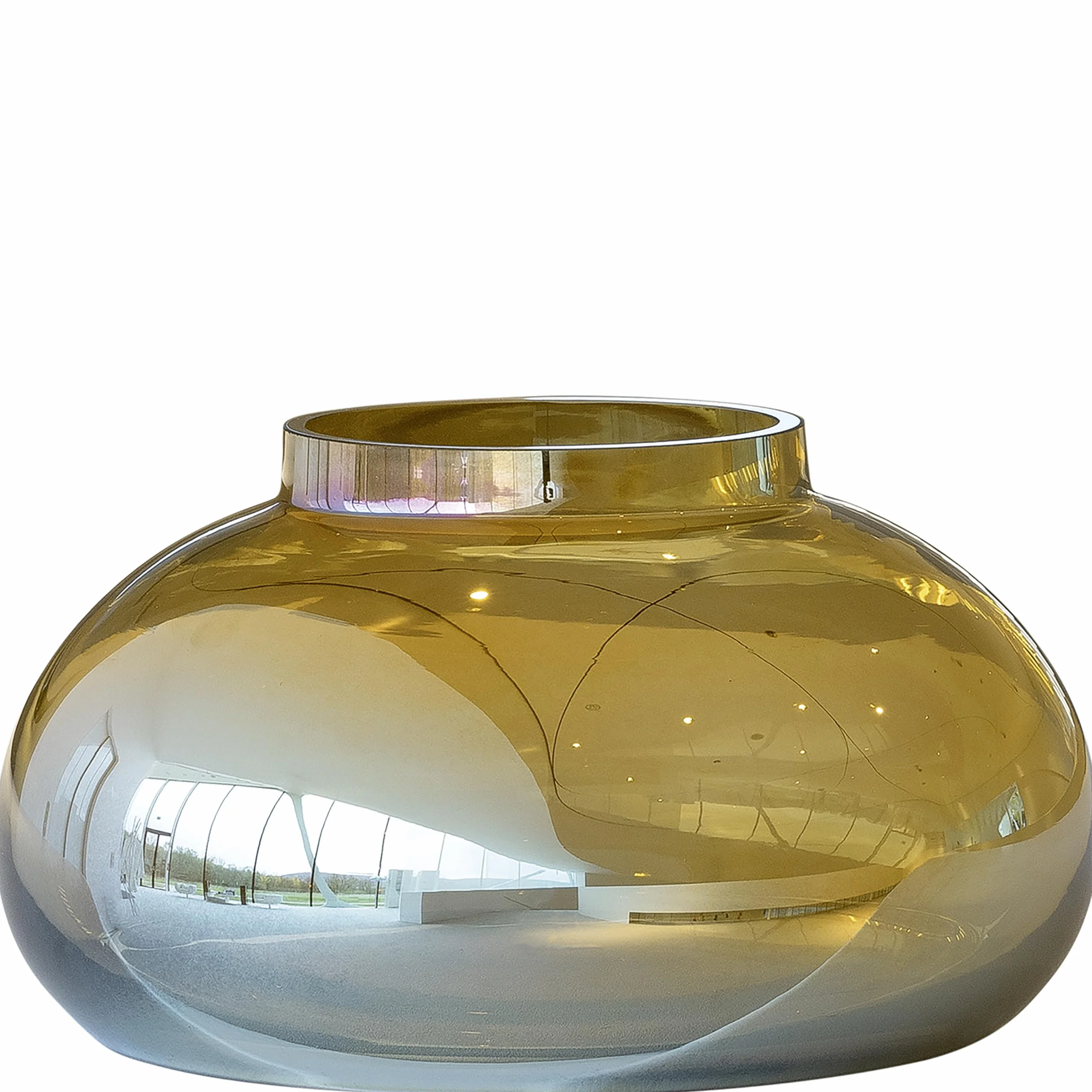 LEONARDO HOME 018650 POESIA wazon 14 cm złoty, szkło