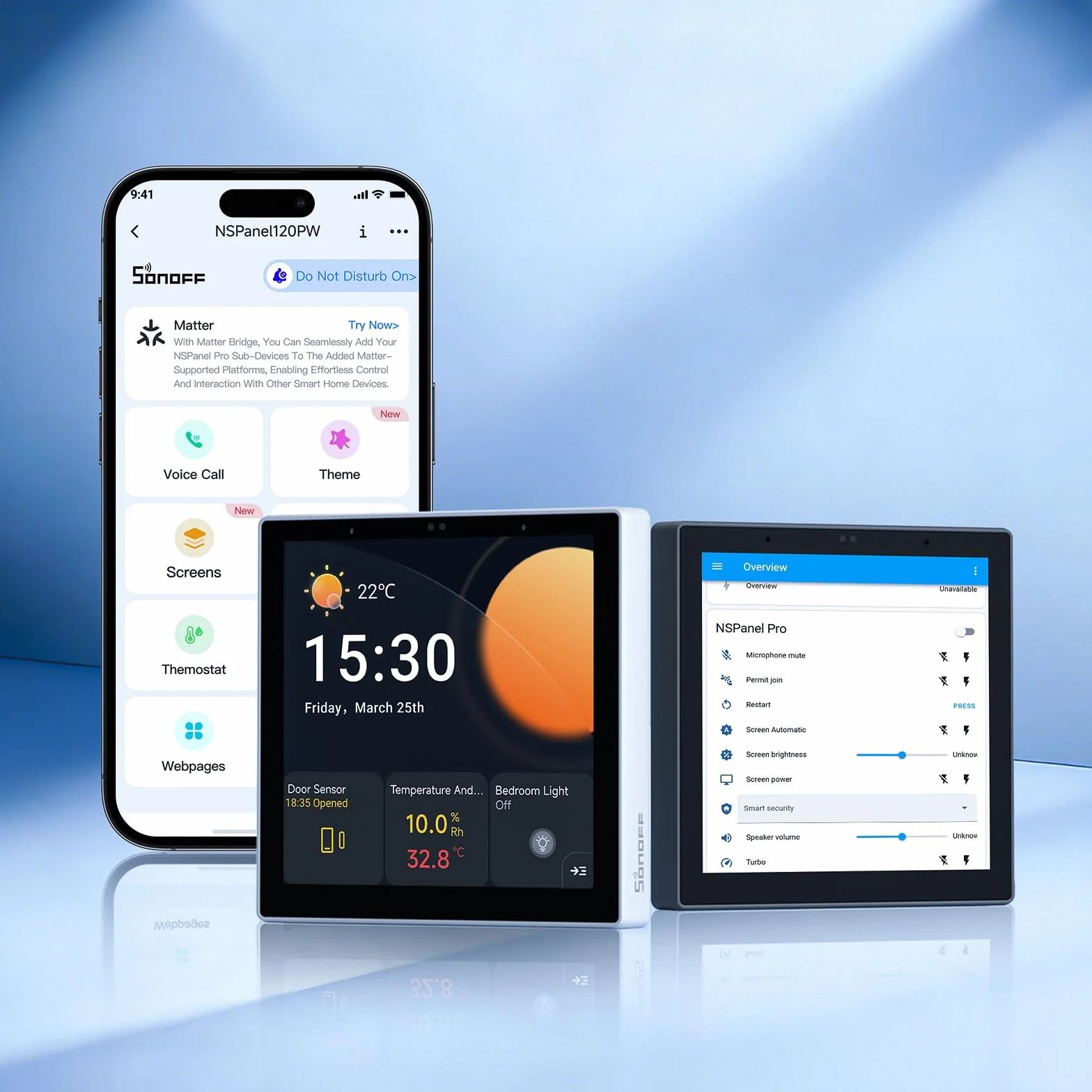 SONOFF NSPanel Pro 86 Inteligentny Panel Sterowania – Brama Zigbee, Home Assistant, Matter Bridge, Scenariusze Bezpieczeństwa i Termostat – Działa z Alexa, Google Home, Apple Home (Qianga)