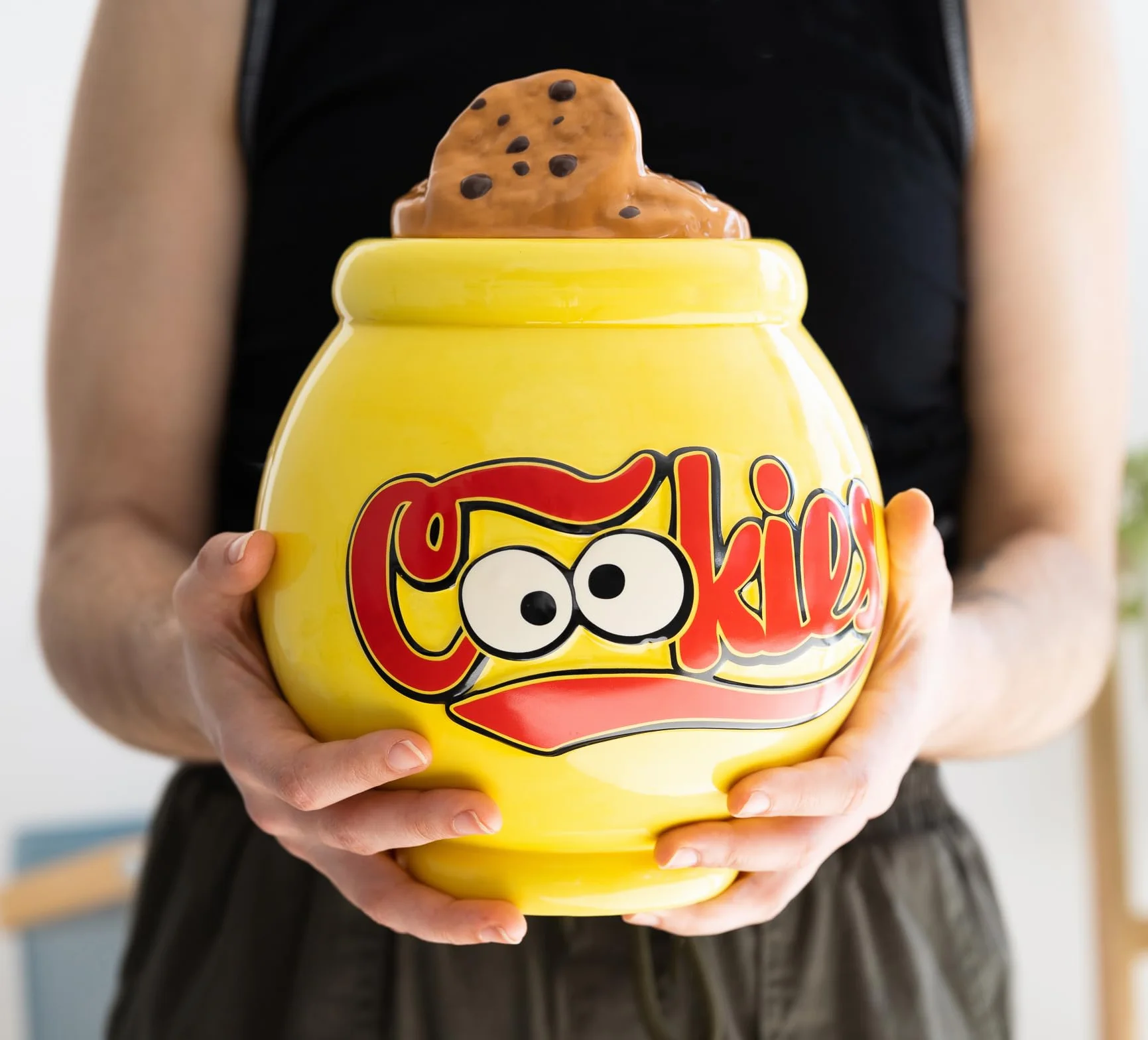 Grupo Erik Sesame Street Cookie Jar with Lid 20.5 x 21.1 x 26 cm Airtight Food Storage Container Cookie Monster
