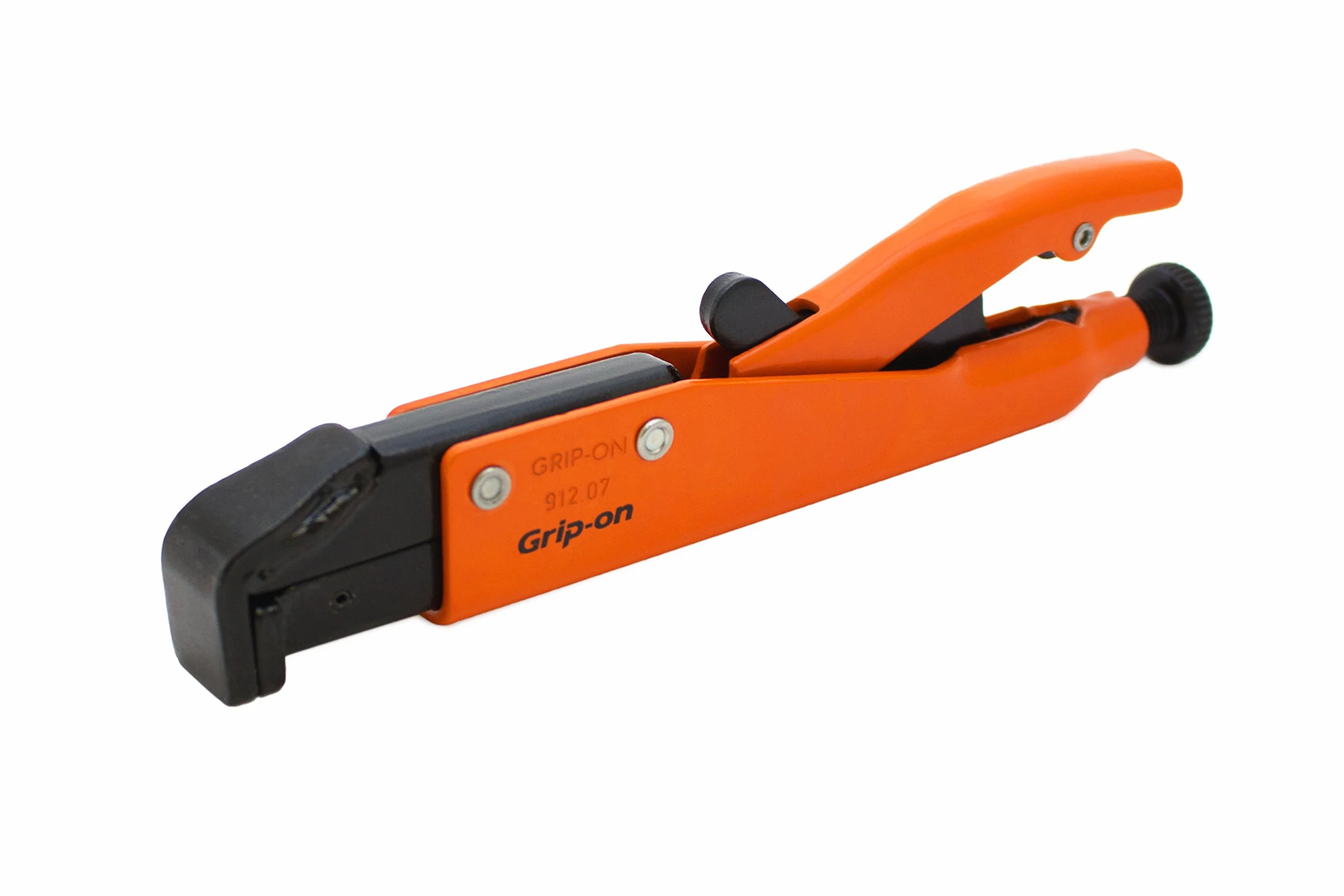 Grip-On 91207 szczypce blokujące w kształcie litery L 17 cm z uchwytem osiowym w kolorze pomarańczowym epoksydowym